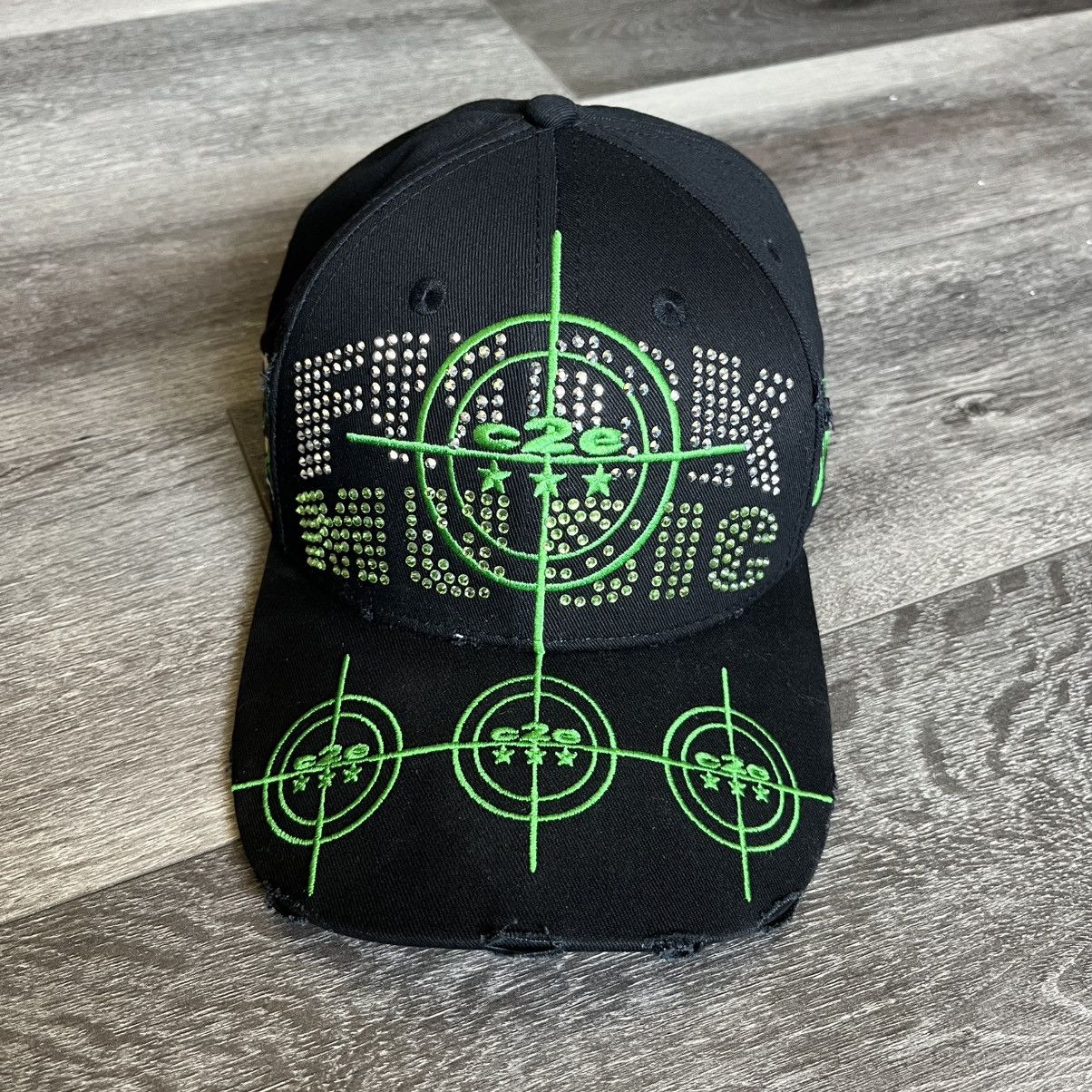 Pre-owned Drain Gang X Haunted Starbucks Varg Cease 2 Exist Fuck Music Studded Hat