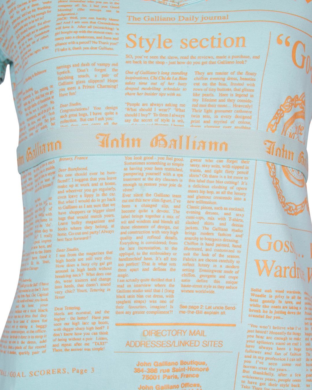John Galliano John Galliano Newsprint Top+Bottom Set Size XL / US 12-14 / IT 48-50 - 3 Thumbnail