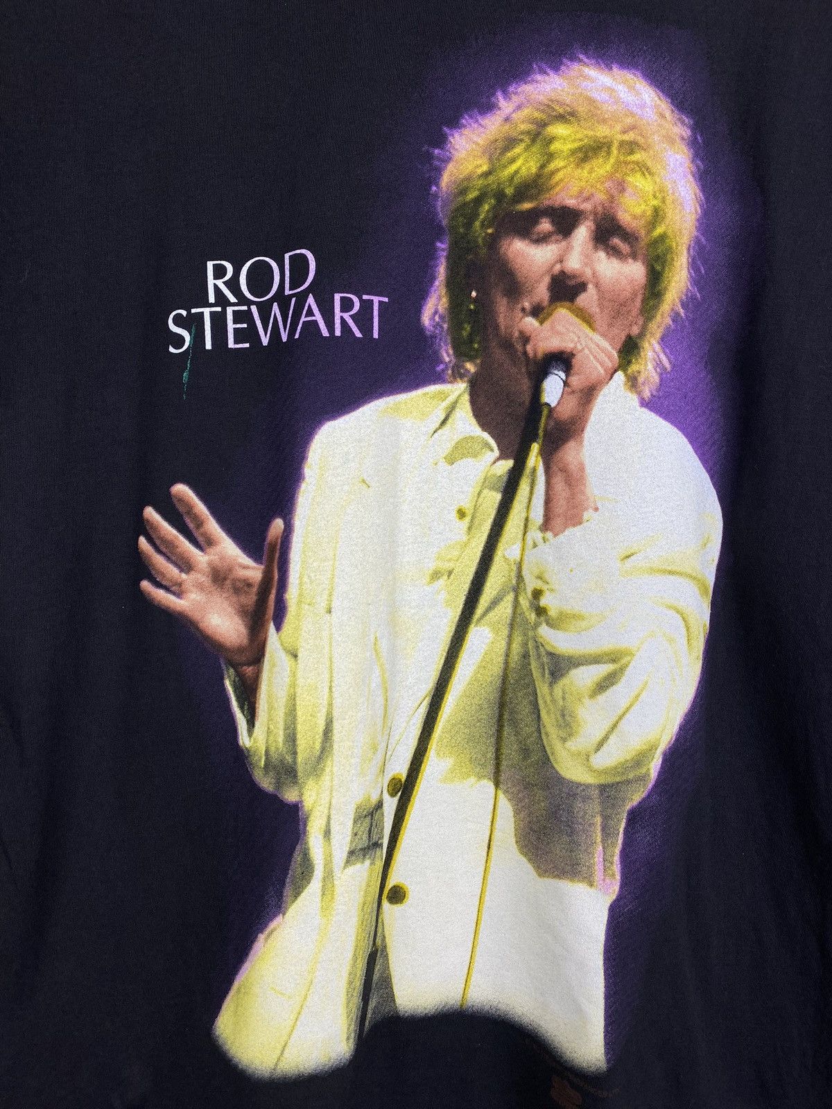 Band Tees Rod Stewart vintage 1993 A Scanner In The Works tour t Shirt Size US L / EU 52-54 / 3 - 6 Thumbnail