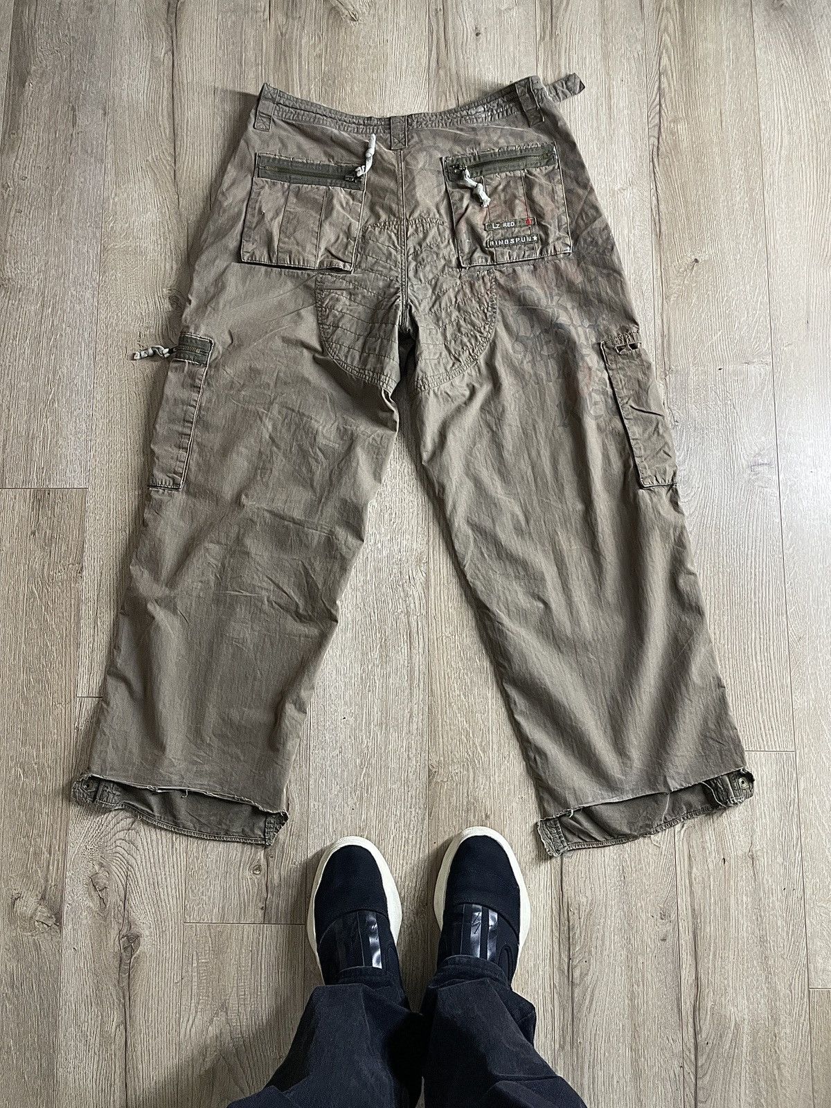 Ringspun Vintage Ringspun cargo parachute pants numerals Size US 36 / EU 52 - 2 Thumbnail