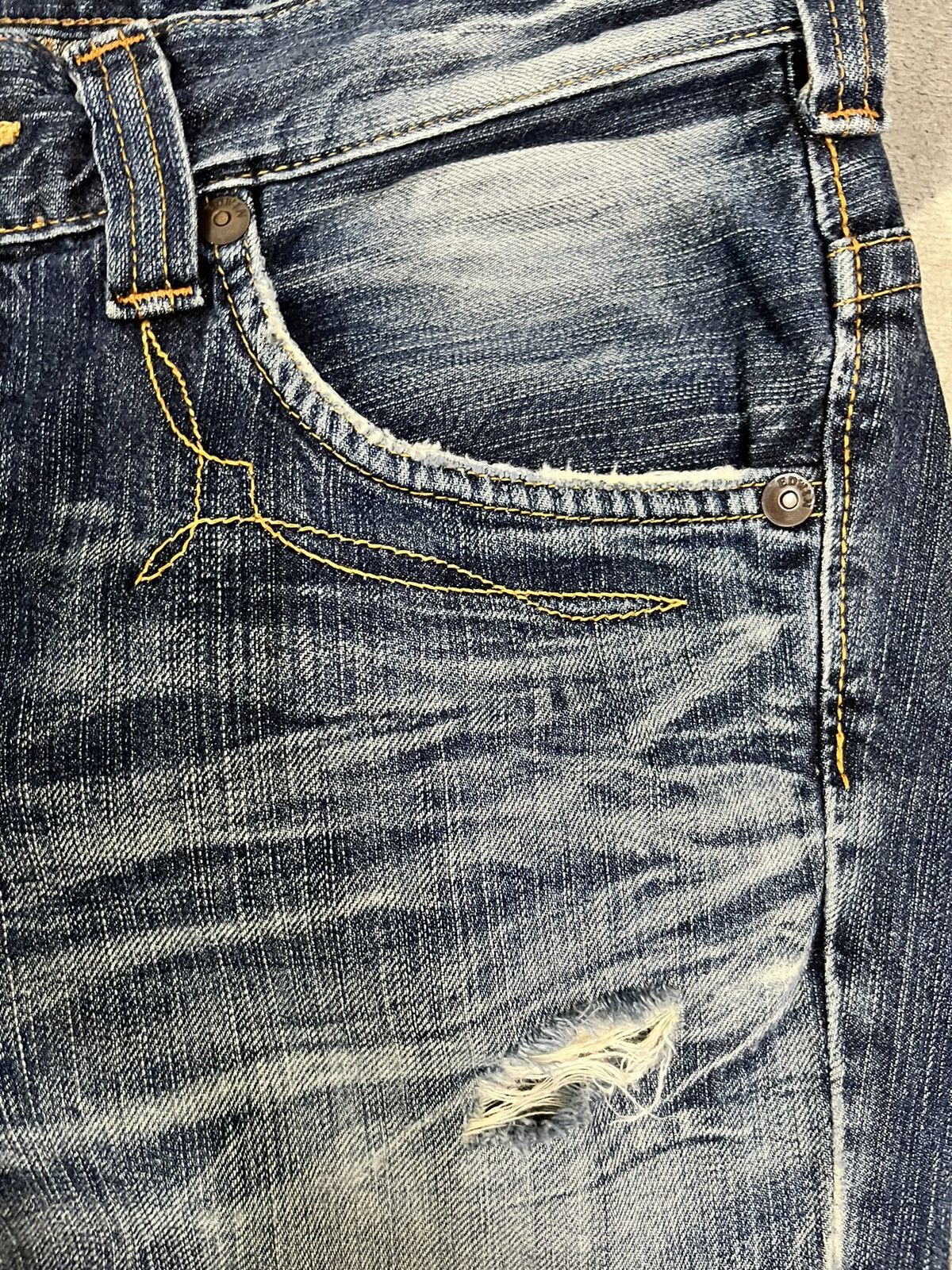 Edwin × Japanese Brand Vintage Edwin EXV Flare Denim Size US 33 - 6 Thumbnail