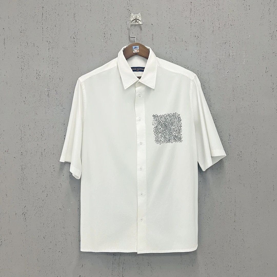 Louis Vuitton Louis Vuitton Embroidered Pocket Shirt Size XL Size US XL / EU 56 / 4 - 1 Thumbnail