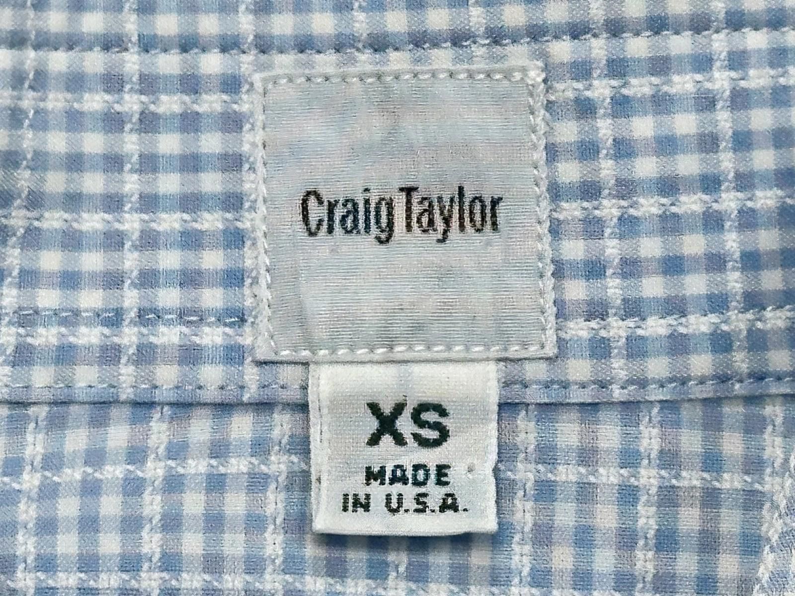 Other Craig Taylor 100% Cotton Button Up Shirt Blue Womens XS Size XS / US 0-2 / IT 36-38 - 7 Thumbnail
