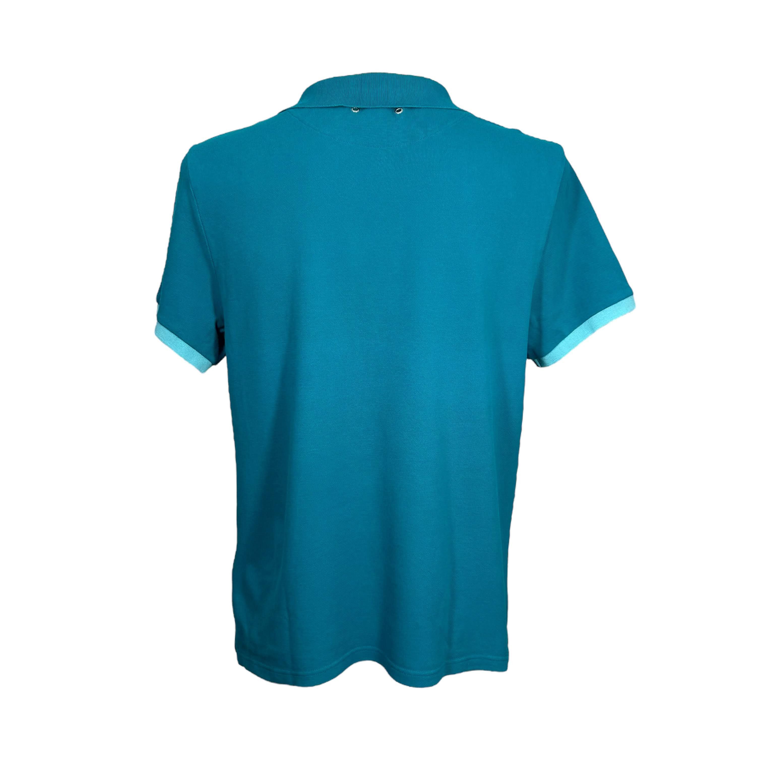 Vilebrequin Vilebrequin Aqua Blue Tortoise Embroidered Polo Large Size US L / EU 52-54 / 3 - 2 Thumbnail