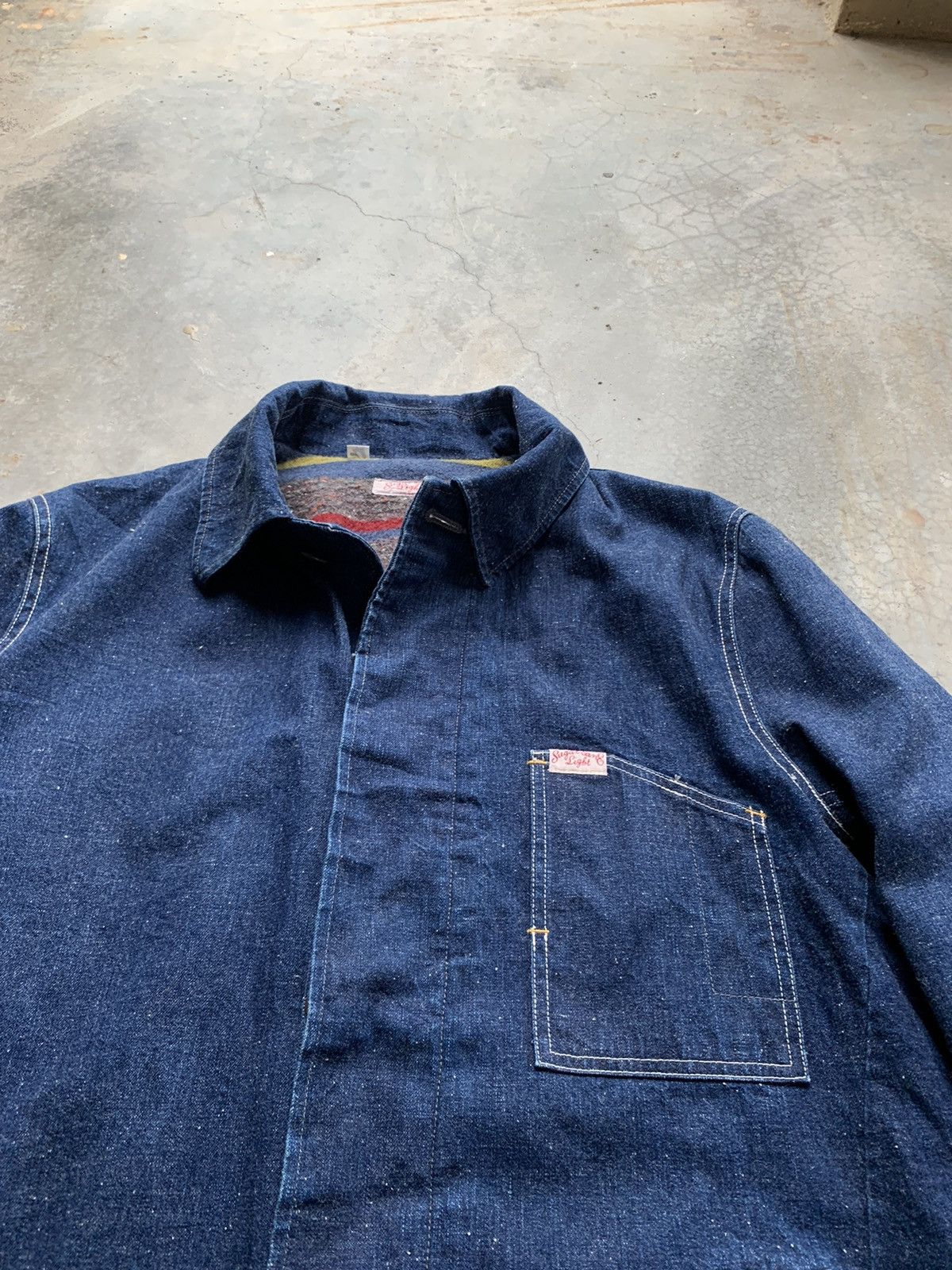 Sugar Cane Vintage Sugar Cane Denim Worker Long Jacket Size US M / EU 48-50 / 2 - 6 Thumbnail