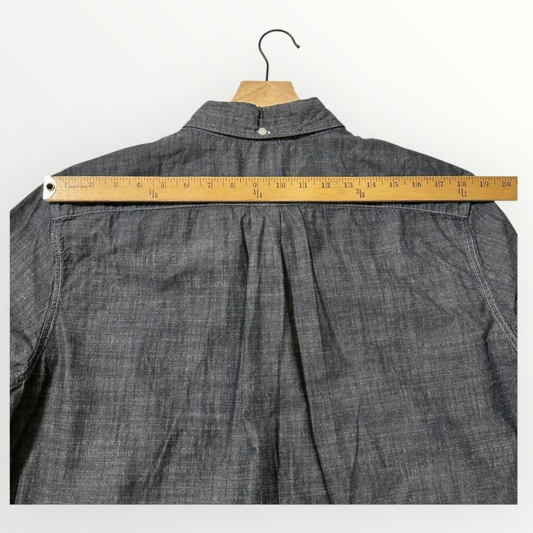 Levi's Levi’s Men’s Button Down Shirt XL Black Gray Chambray Long S Size US XL / EU 56 / 4 - 11 Thumbnail