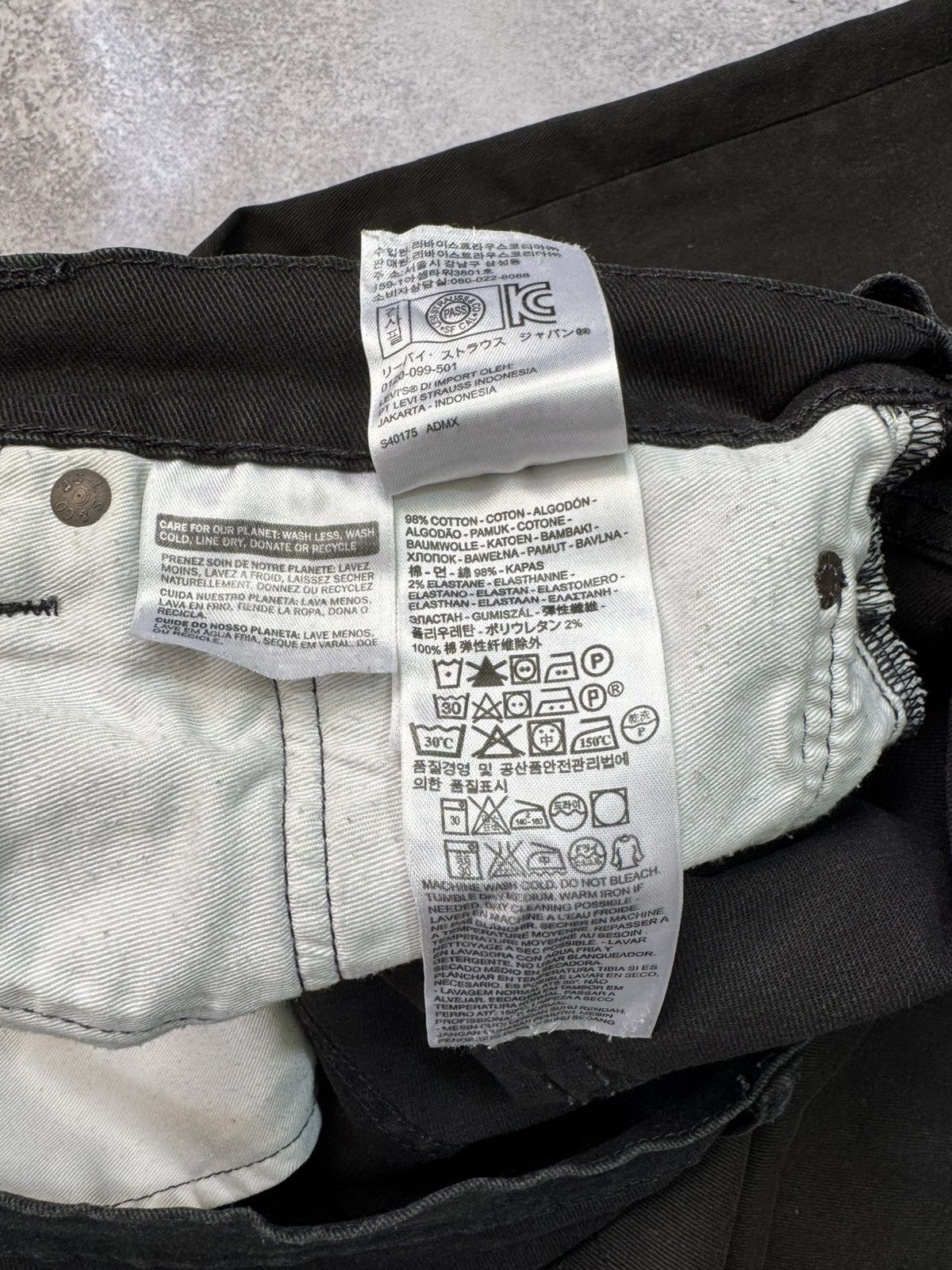 Levi's × Vintage Levi’s 522 Vintage Slim Fit Back Jeans Size 34x30 Size US 34 / EU 50 - 11 Thumbnail