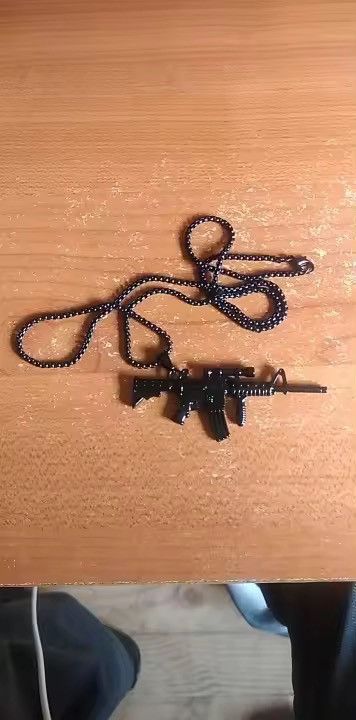 Jewelry Machine Gun Pendant Necklace Size ONE SIZE - 6 Thumbnail