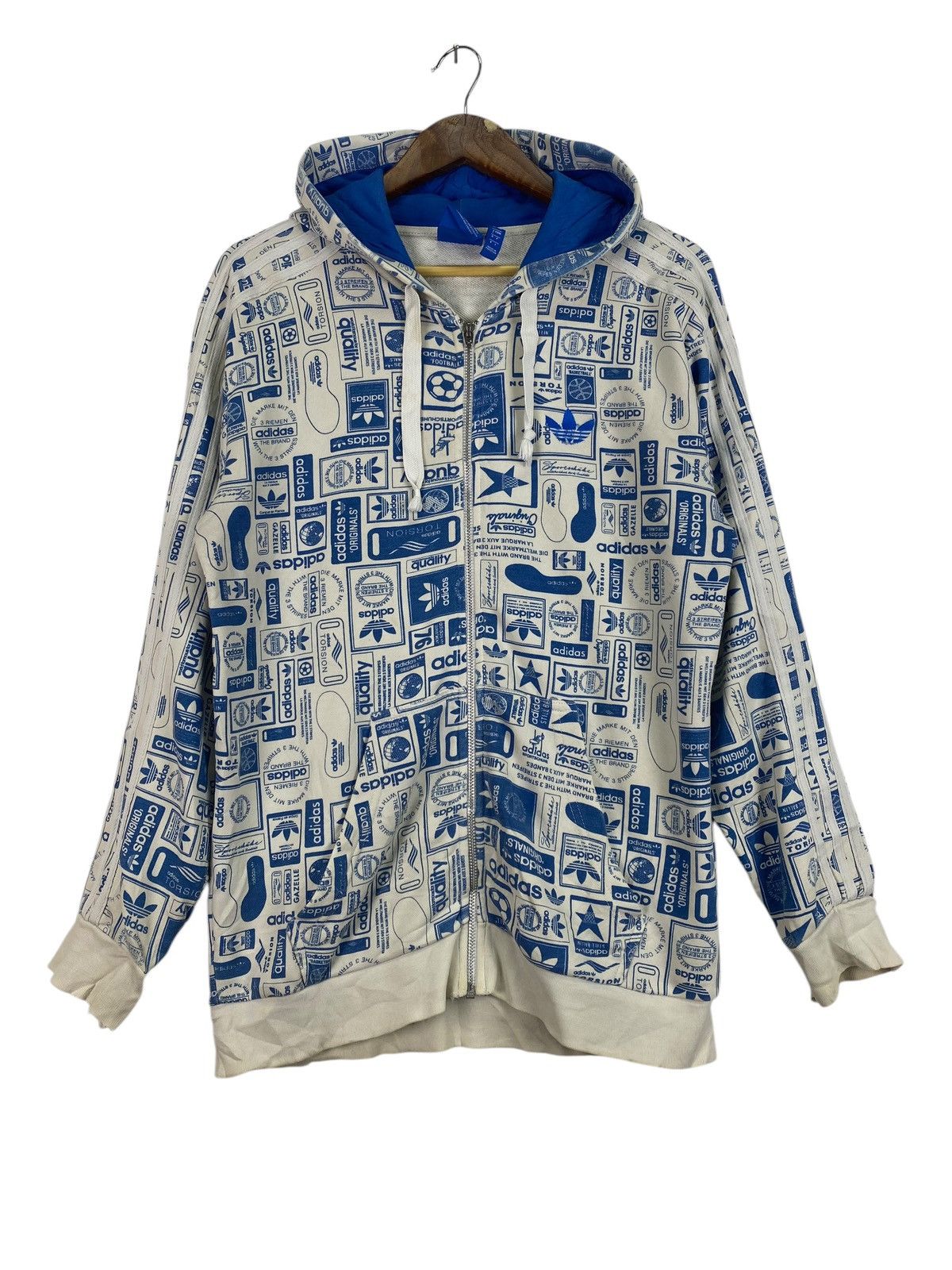 Adidas Full Logo zipper hoodie