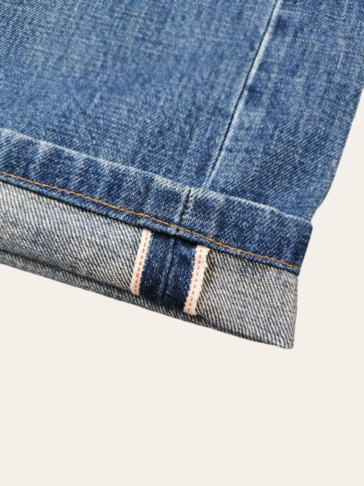 Le Grande Bleu (L.G.B.) Vintage Bobson Selvedge Jeans Lot TK504Z Size US 33 - 5 Thumbnail