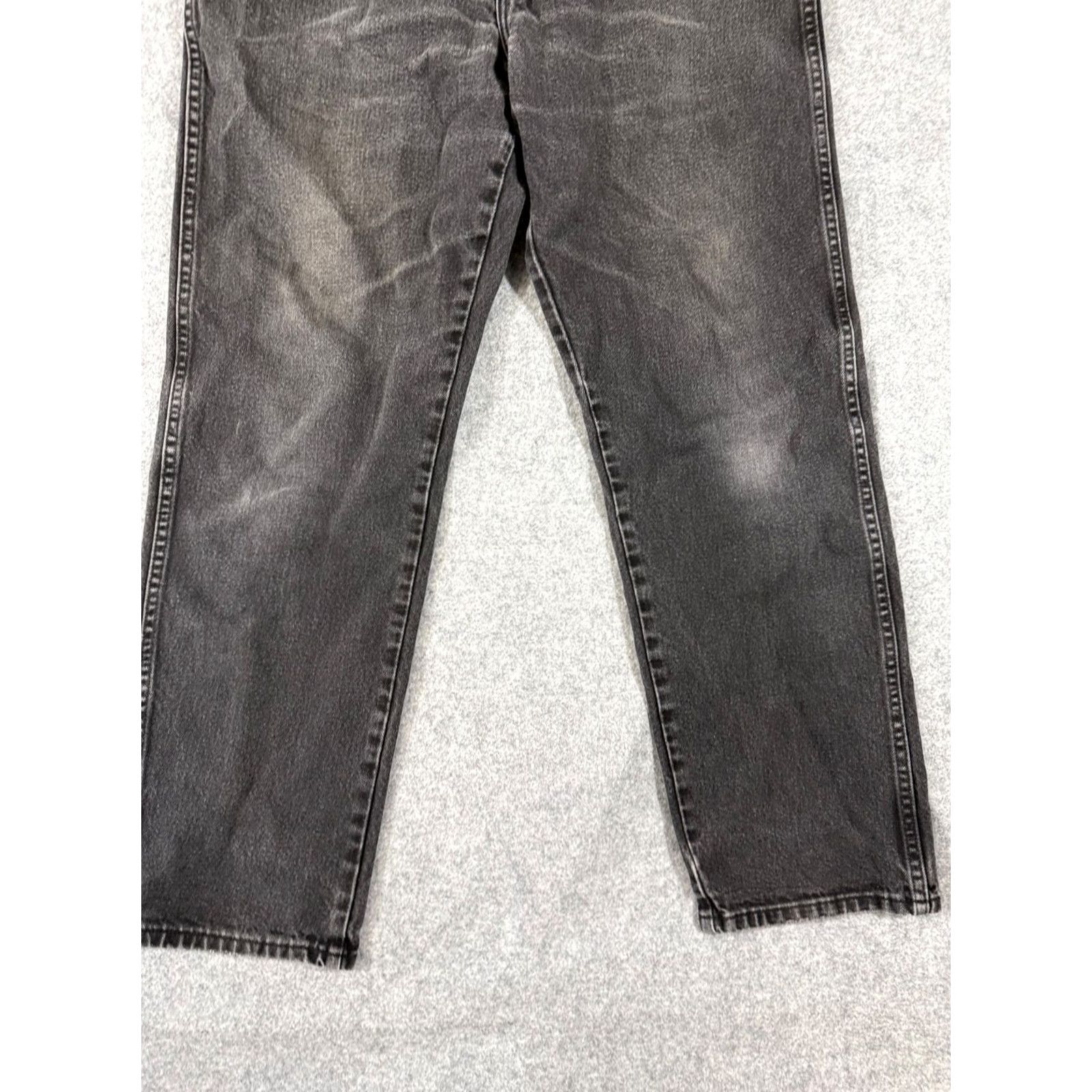 Wrangler Wrangler Cowboy Cut Jeans Mens 35x32 Gray Denim Relaxed Fit 90s Western Pockets Jeans Regular Mens Size US 35 - 4 Thumbnail