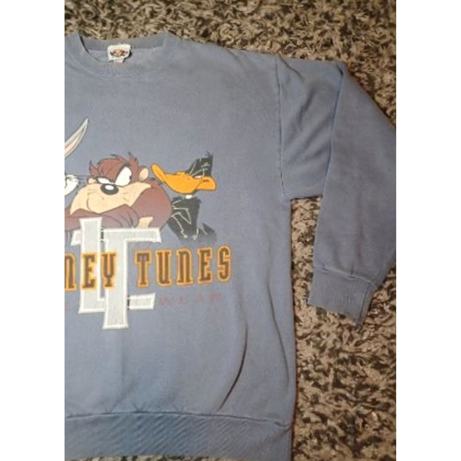Vintage Vintage 90s Looney Tunes Taz Bugs Daffy Crewneck Sweatshirt Tune Wear Wu L True Size US L / EU 52-54 / 3 - 2 Thumbnail