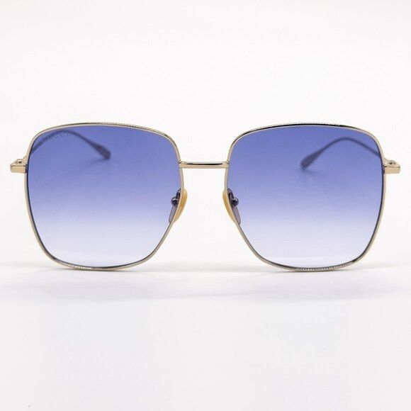 Gucci NEW GUCCI SUNGLASSES GG1031S 004 GOLD/BLUE WOMEN EYEWEAR Size ONE SIZE - 5 Thumbnail