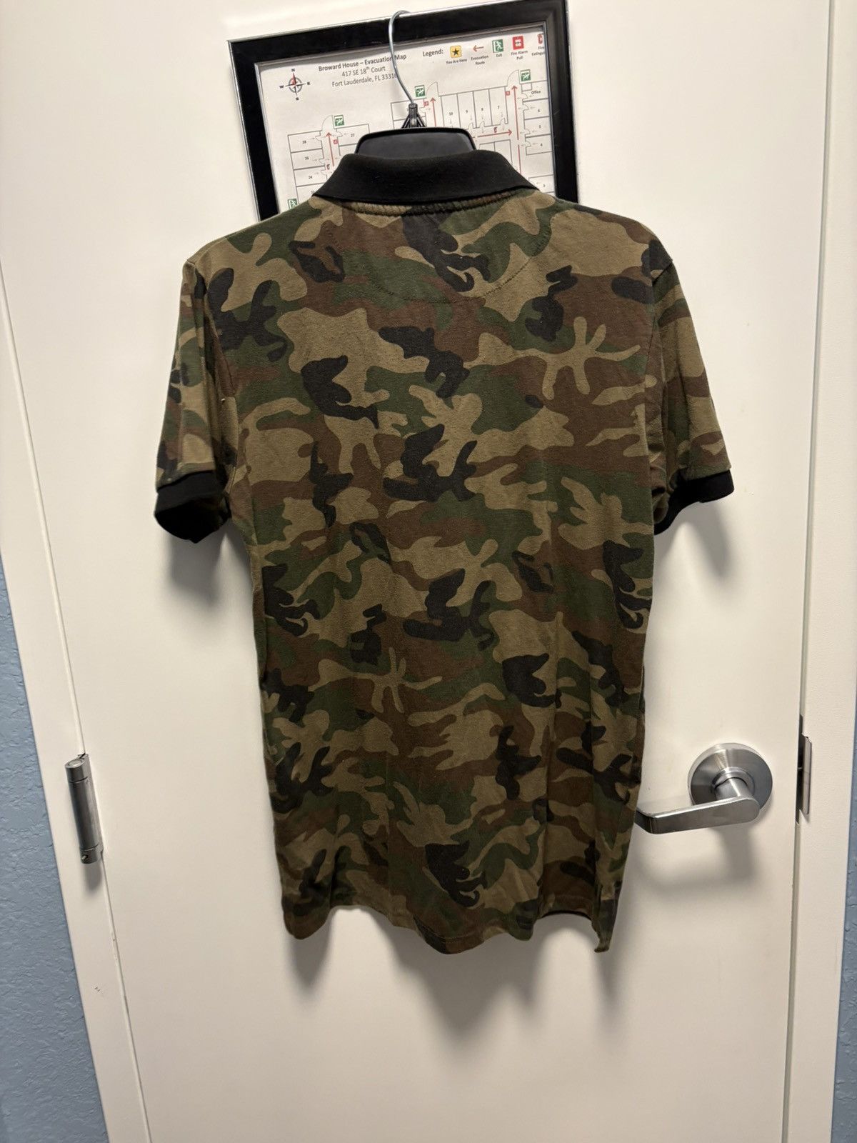Other Galaxy by Harvic Green Brown Black Camouflage Polo Size M Size US M / EU 48-50 / 2 - 5 Thumbnail