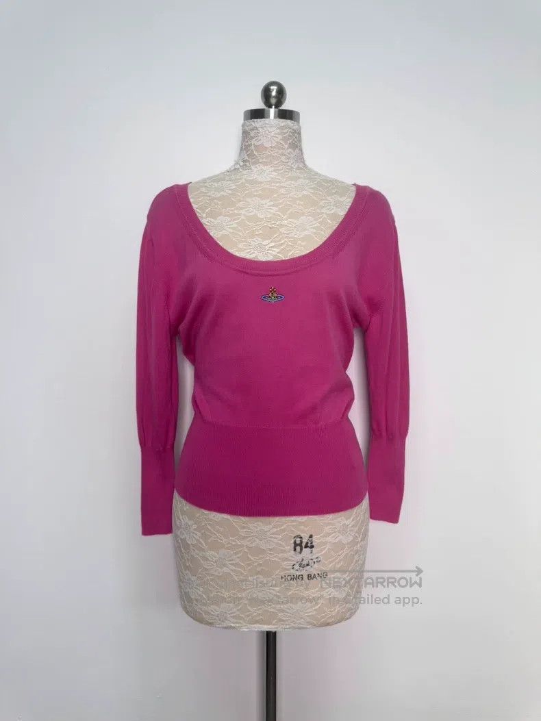 Vivienne Westwood Vivienne Westwood Rose Pink Saturn Embroidery Knit Seven-Q Size M / US 6-8 / IT 42-44 - 1 Thumbnail