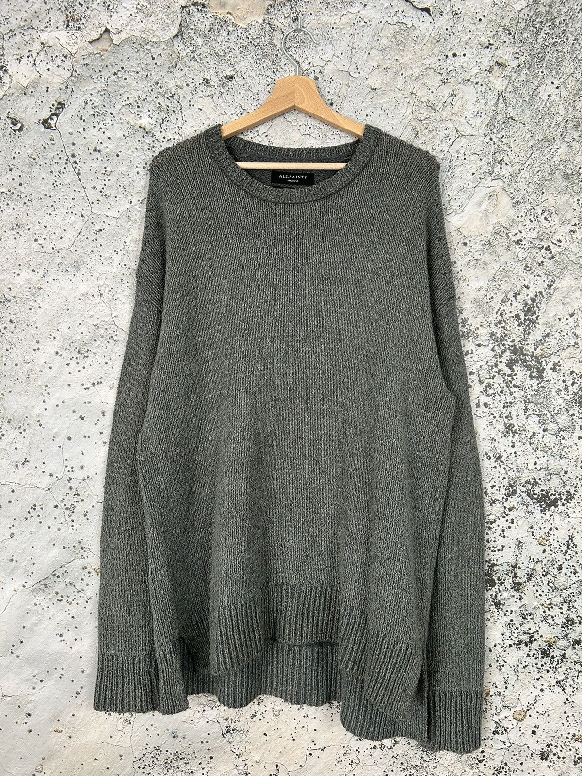 Allsaints Allsaints Grey Sweater Knit Grunge Rock Punk Avant-garde Size US M / EU 48-50 / 2 - 1 Thumbnail