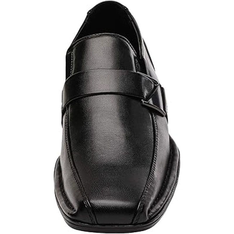 Other Bruno Marc Men's Size 13 Black Faux Leather Dress Loafers Size US 13 / EU 46 - 4 Thumbnail