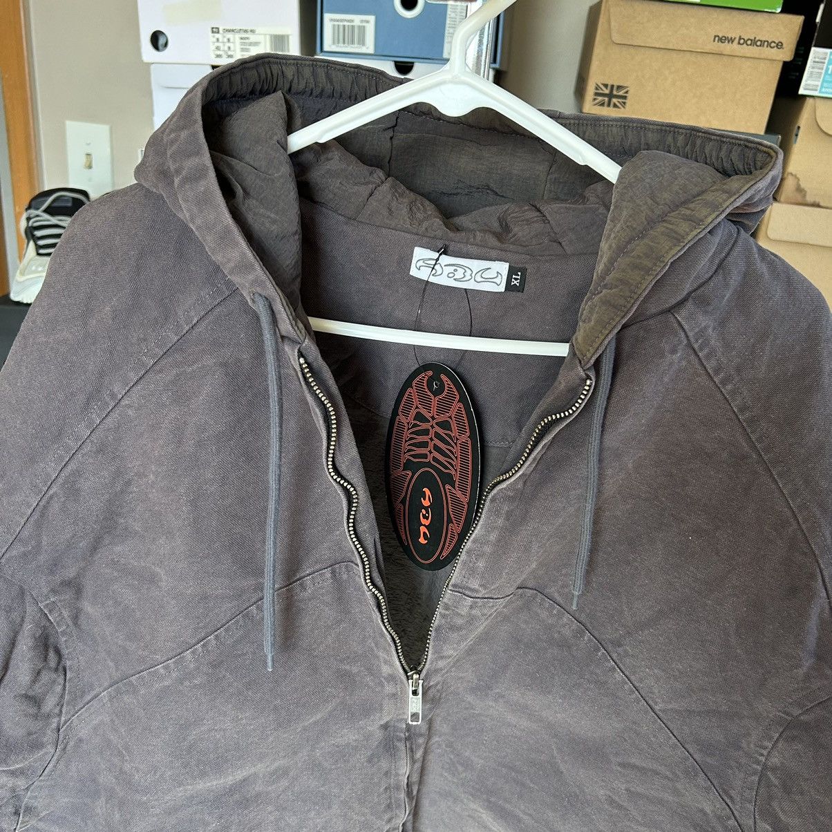 Other ABU BLUNT TOOL JACKET WiDE WASHED MUD BROWN CANVAS WORK COAT Size US XL / EU 56 / 4 - 12 Thumbnail