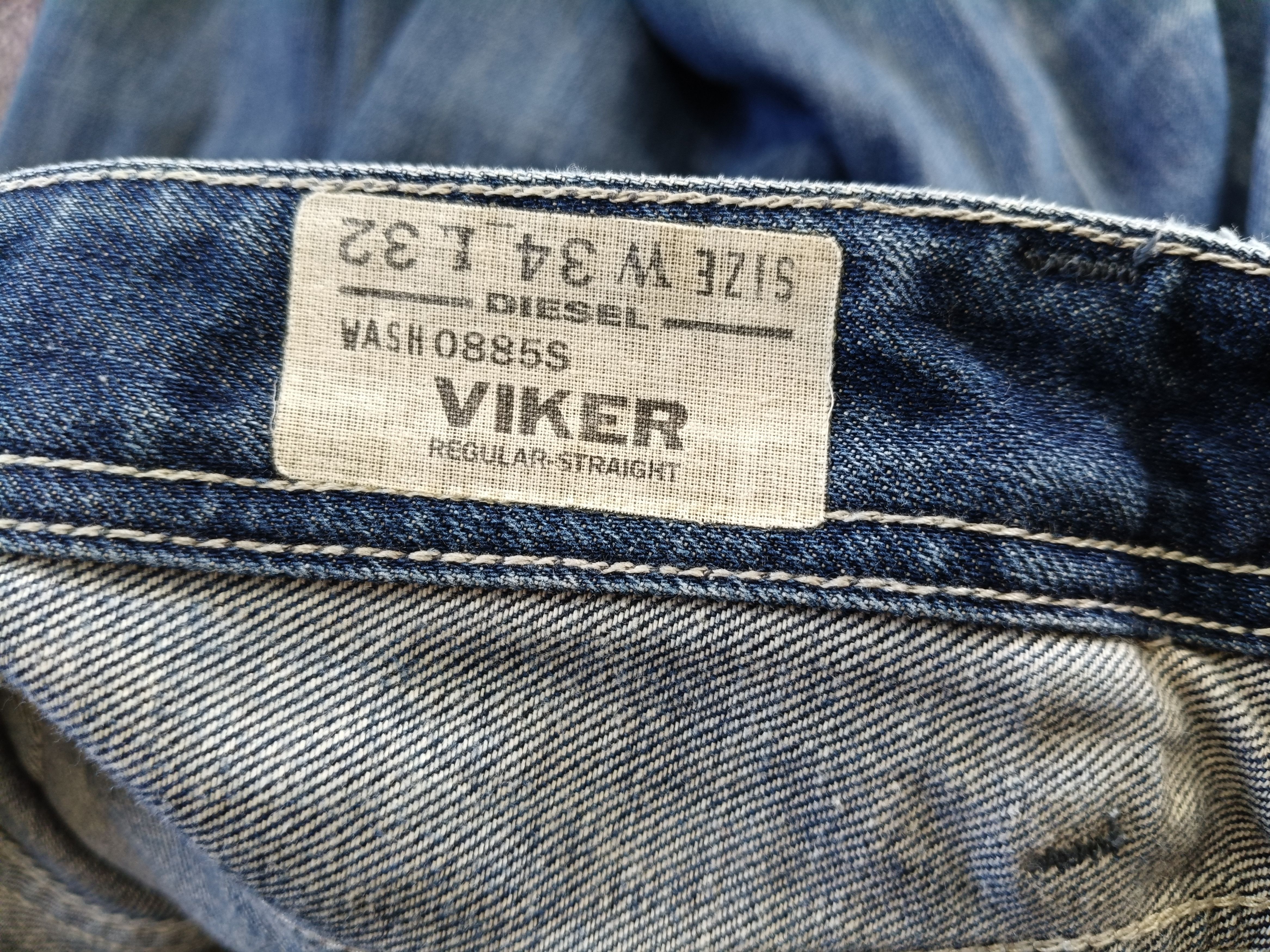 Diesel Diesel VIKER Regular Straight Blue Jeans Size US 36 / EU 52 - 11 Thumbnail