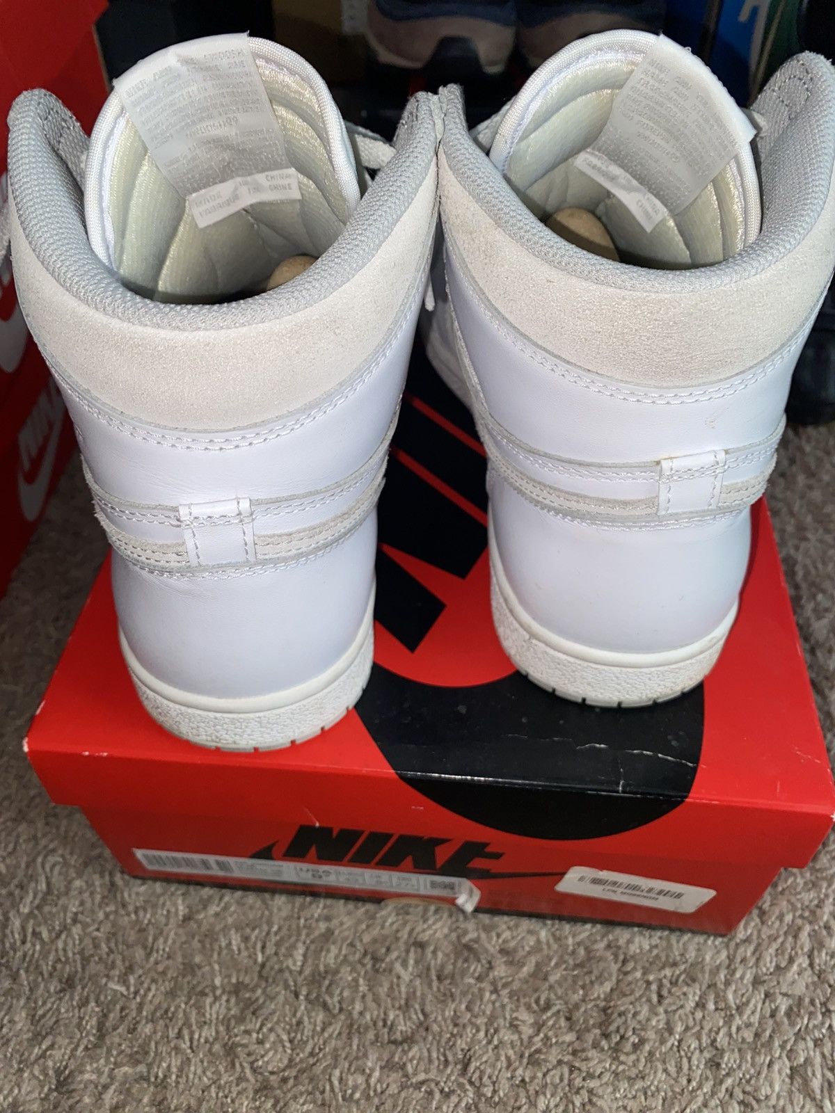 Nike Jordan 1 Retro 85 Hi Neutral Grey Size US 9.5 / EU 42-43 - 4 Thumbnail