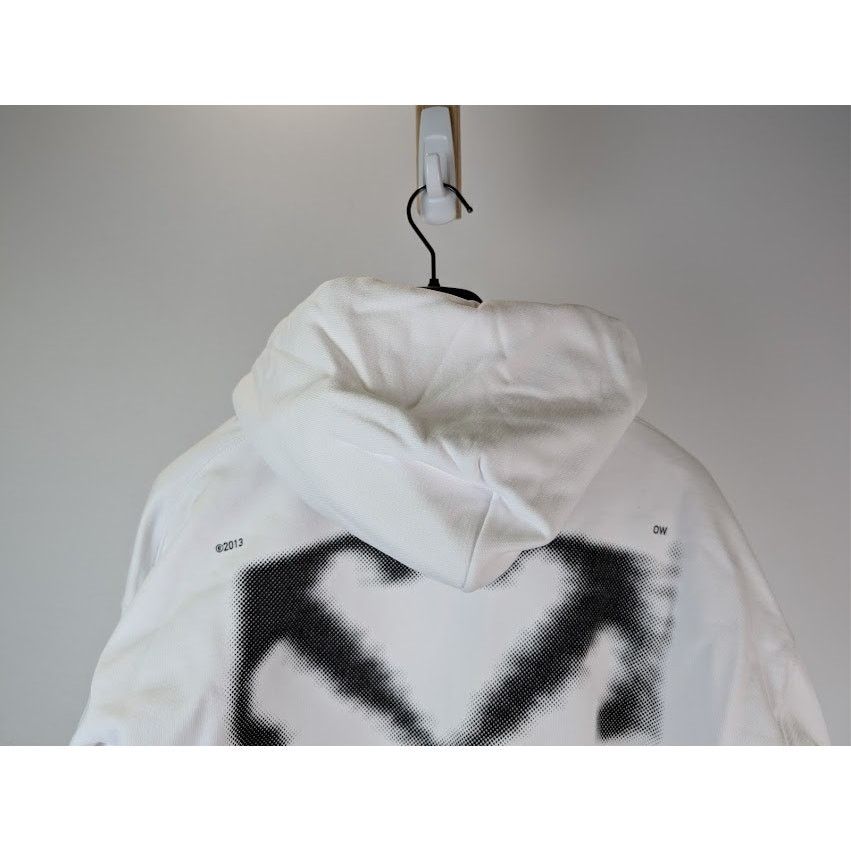 Off-White o1rshd1 Arrow Skate Hoodie in White / Black Size US M / EU 48-50 / 2 - 11 Thumbnail