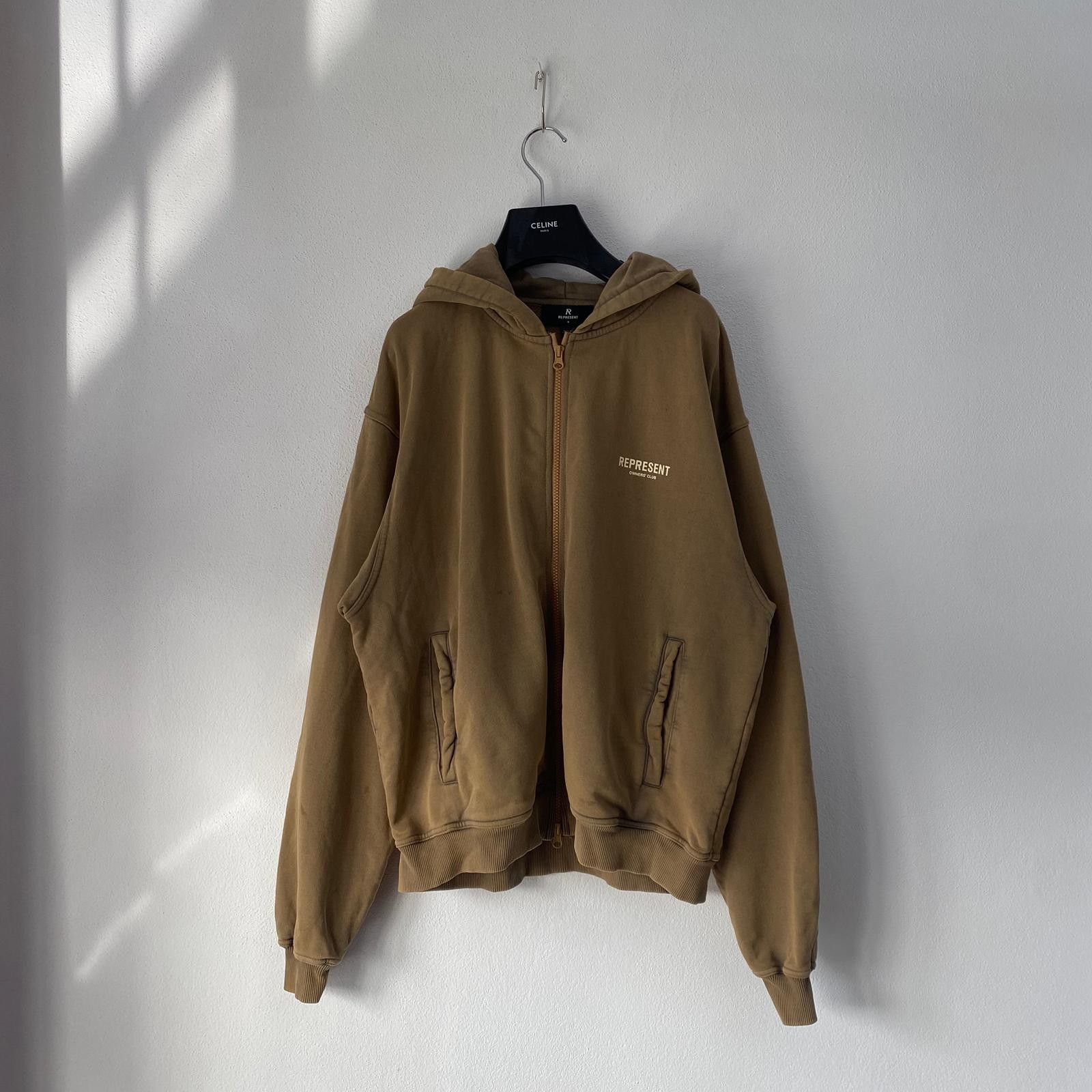 Represent Clo. Almond Owners Club Logo Oversized Zip Hoodie Size US S / EU 44-46 / 1 - 6 Thumbnail
