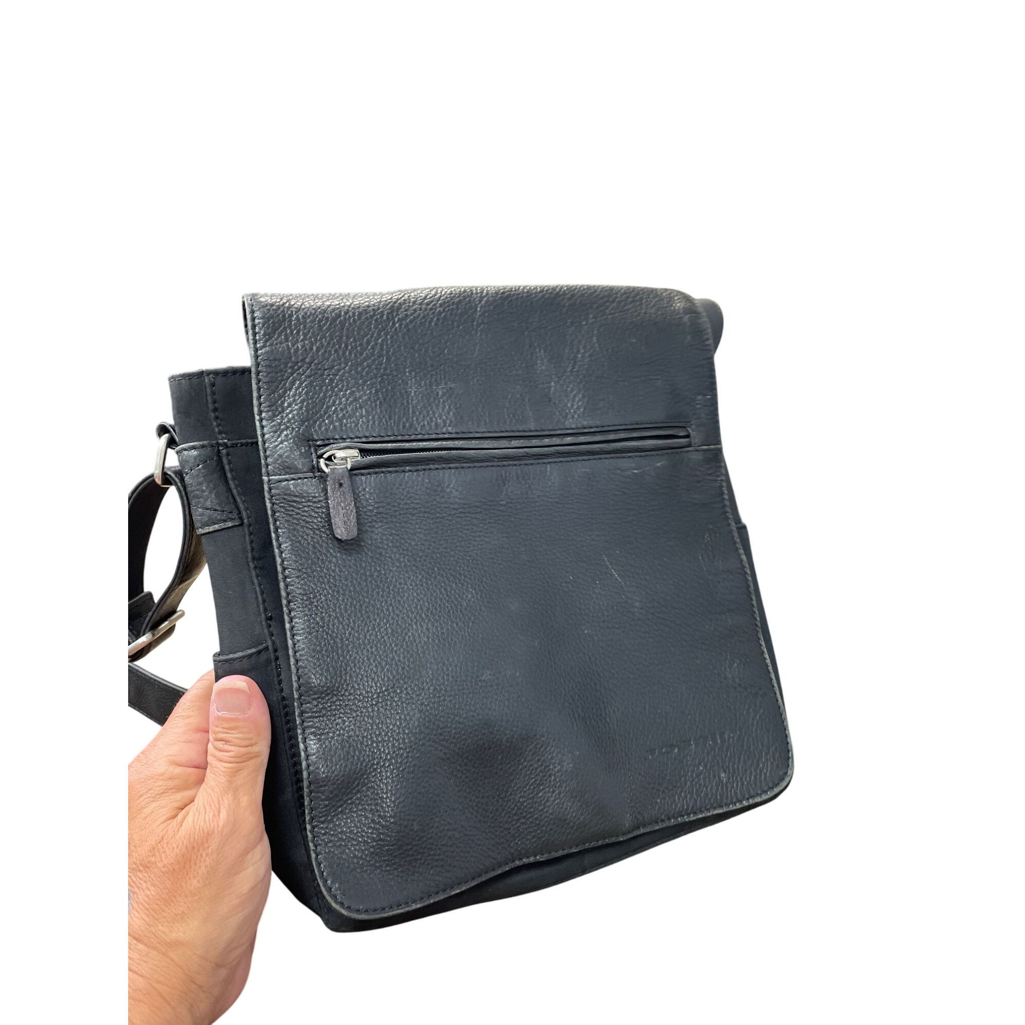 Fossil Fossil womans Black Leather Crossbody Messenger bag SKU 903 Size ONE SIZE - 18 Thumbnail