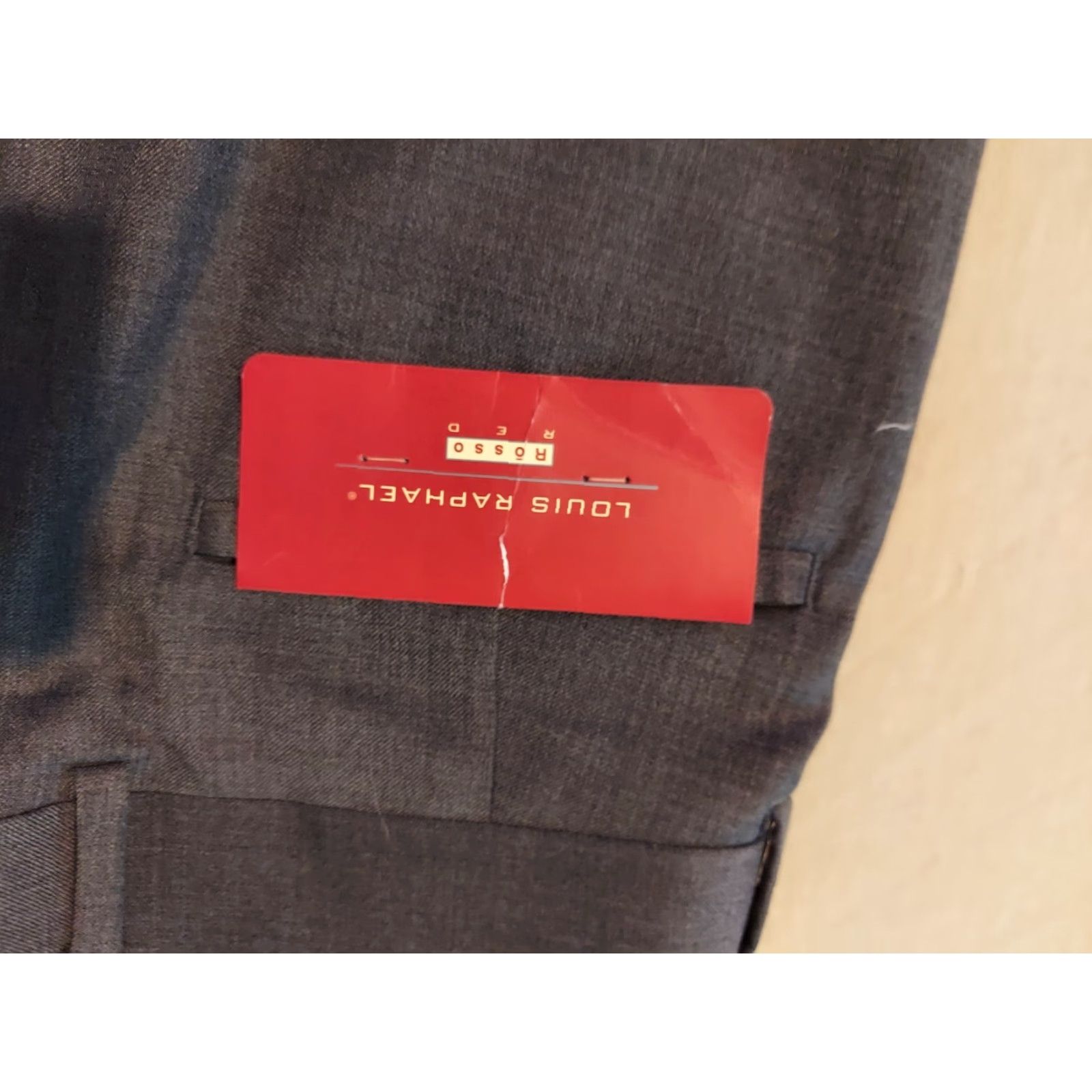 Vintage Louis Raphael New Dress Pants 36x34 Gray Chino Slack Trouser Mens Size US 36 / EU 52 - 3 Thumbnail