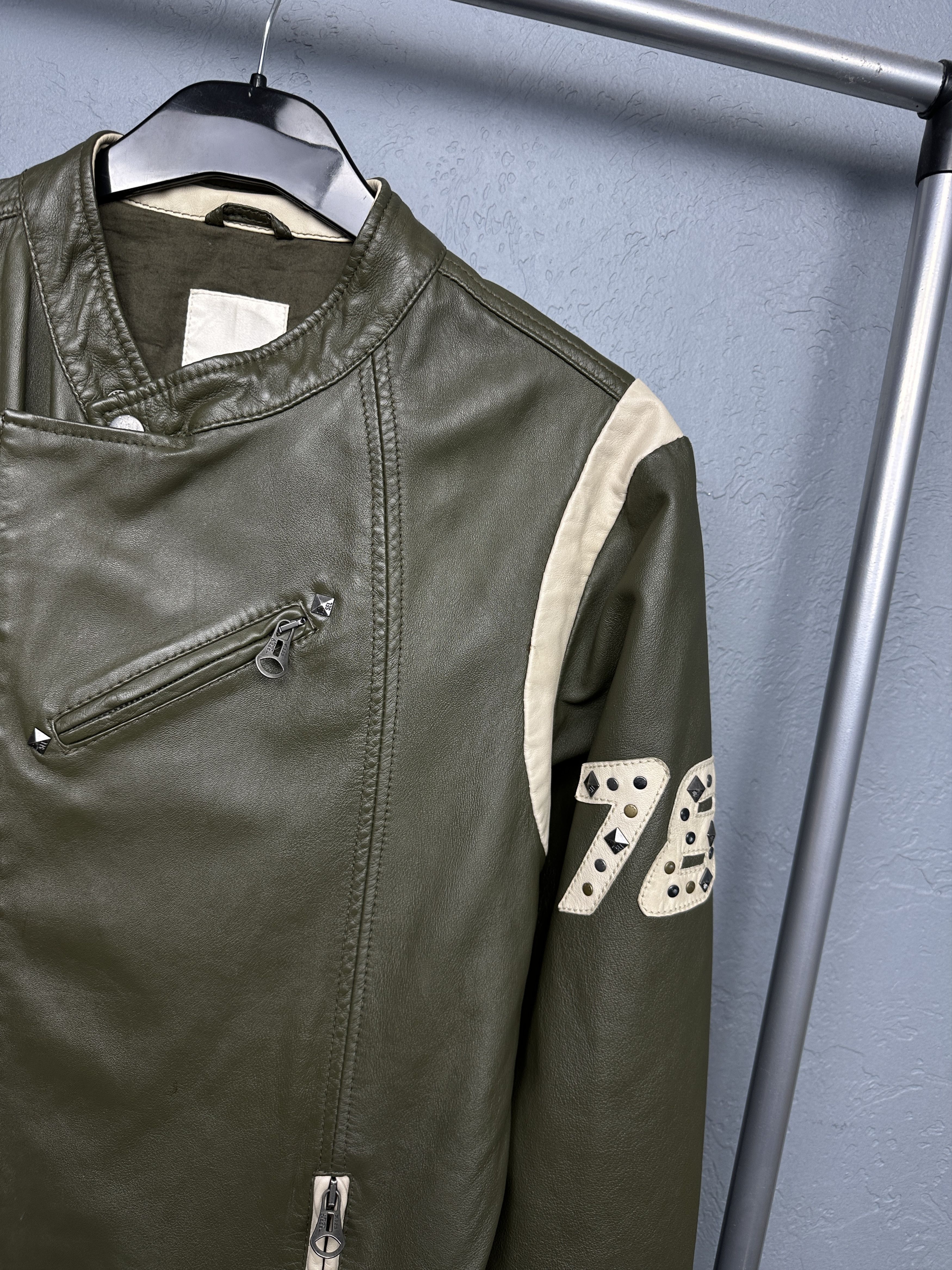 Diesel Diesel Vintage Womens Leather Biker Jacket Size XXL / US 16-18 / IT 52-54 - 6 Thumbnail