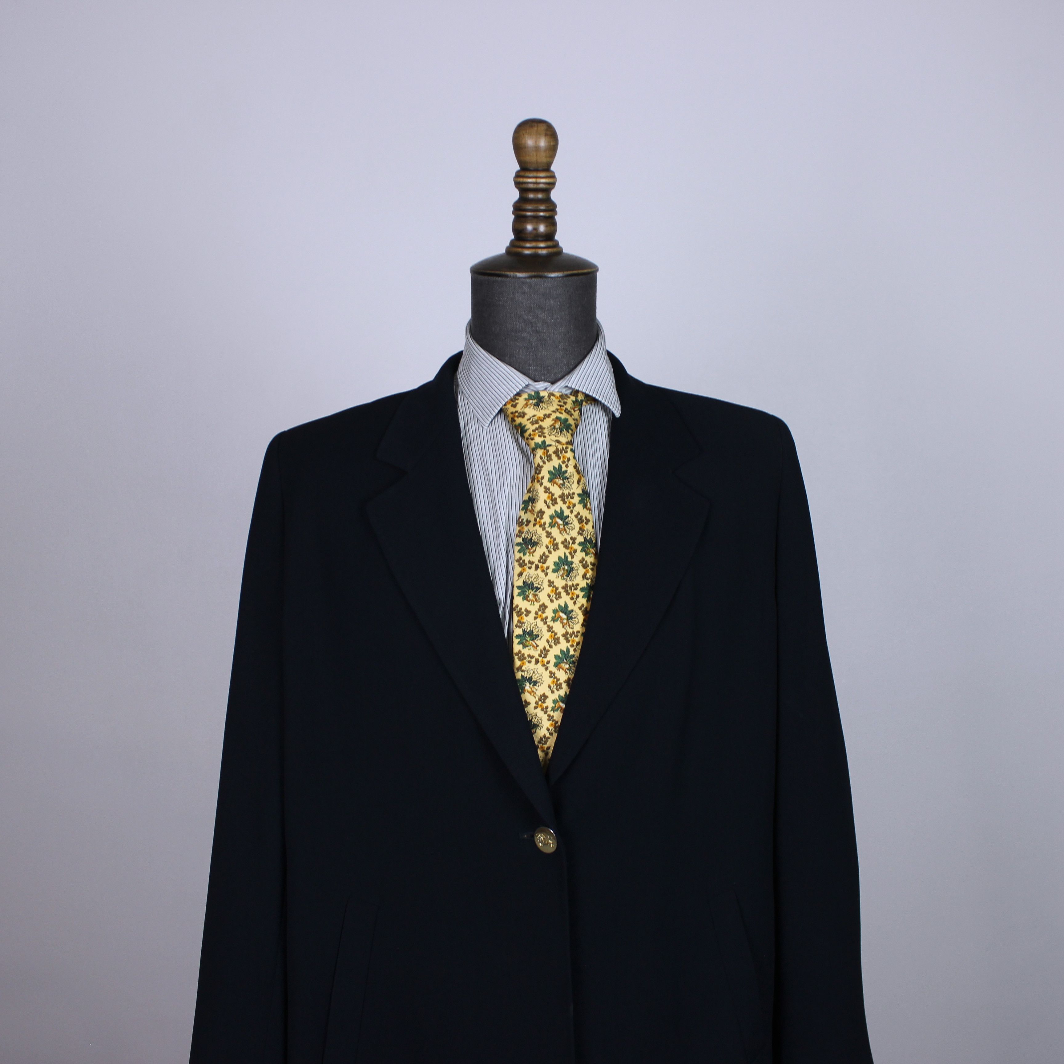 Burberry Burberrys women blazer M L rarity navy blue Size 44R - 2 Thumbnail