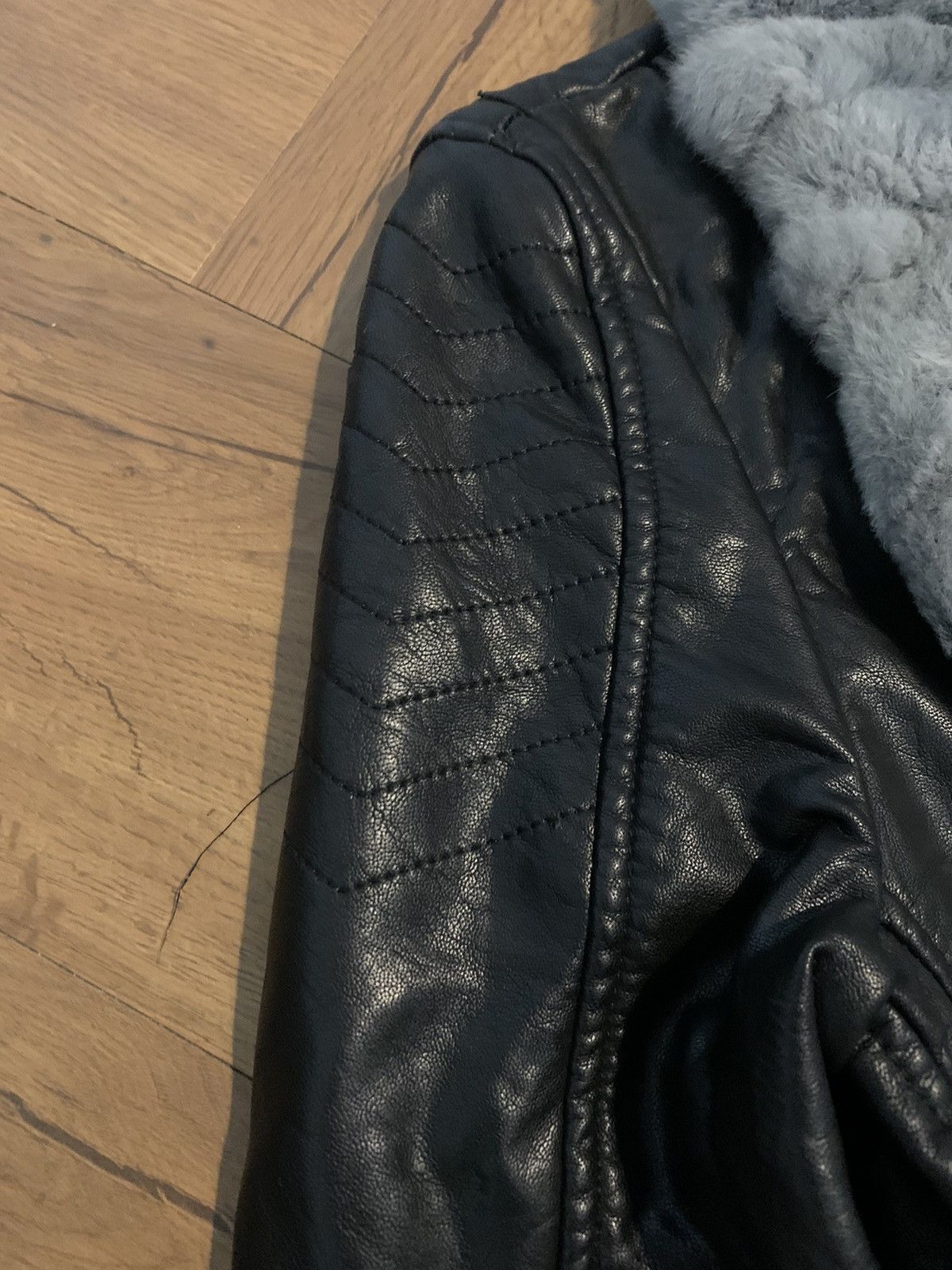 Ekam Japanese synthetic leather fur jacket punk rock viekei styel Size US M / EU 48-50 / 2 - 13 Thumbnail