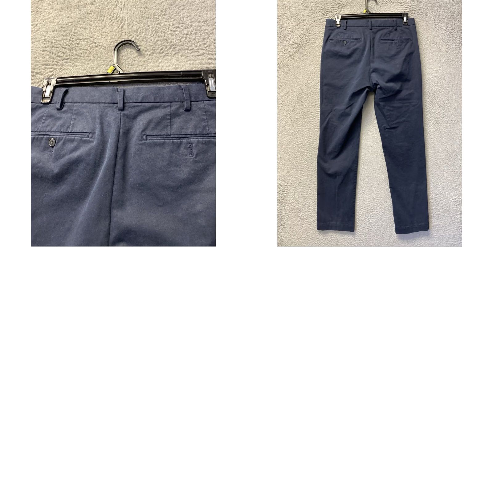 Uniqlo Uniqlo Chino Pants Mens 32x32 Dark Navy Slim Fit Stretch Cotton /0910 Size US 32 / EU 48 - 9 Thumbnail