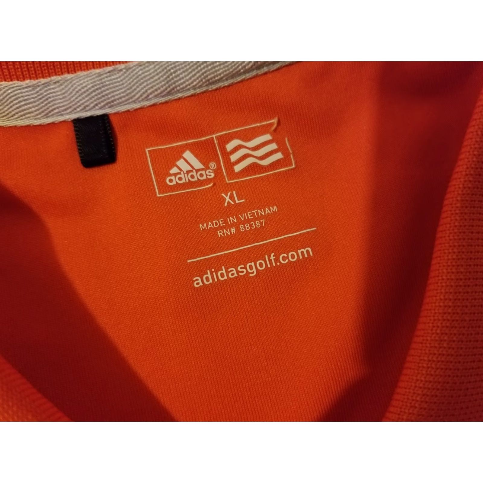 Adidas adidas Golf Polo Shirt XL Orange Athletic Mens Polo Shirt XL Orange Golf Adidas Polo Shirt Mens Size US XL / EU 56 / 4 - 3 Thumbnail