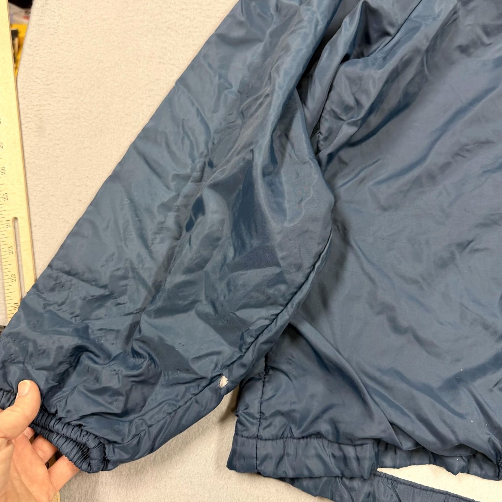 Vintage VINTAGE King Louie Jacket Mens 2XL Blue Hooded Anorak College Lined USA Size US XXL / EU 58 / 5 - 2 Thumbnail