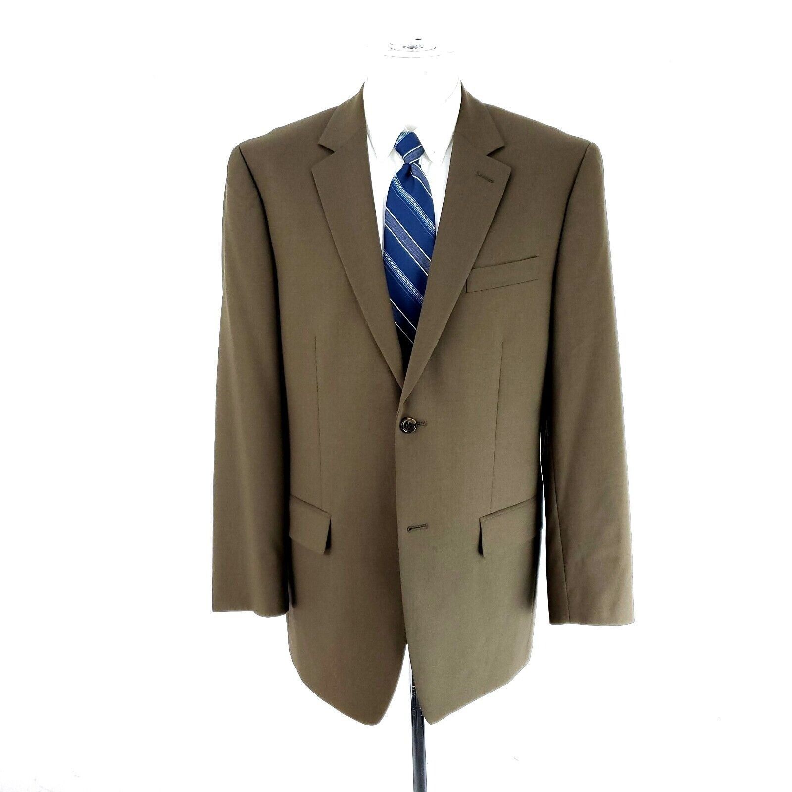 Michael Kors Michael Kors Wool 2 Button Blazer 40R Green Beige Size 40R - 3 Thumbnail