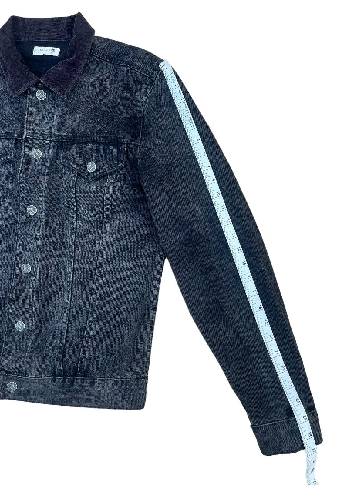 Allsaints AllSaints MJ051M Distressed Baton Denim Jacket Size US L / EU 52-54 / 3 - 5 Thumbnail