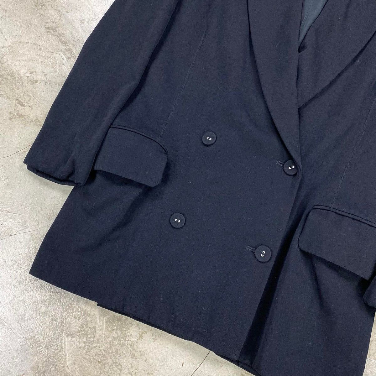 Jean Paul Gaultier FEMME Peak Lapel Double Breasted Wool Blazer Size 38R - 3 Thumbnail
