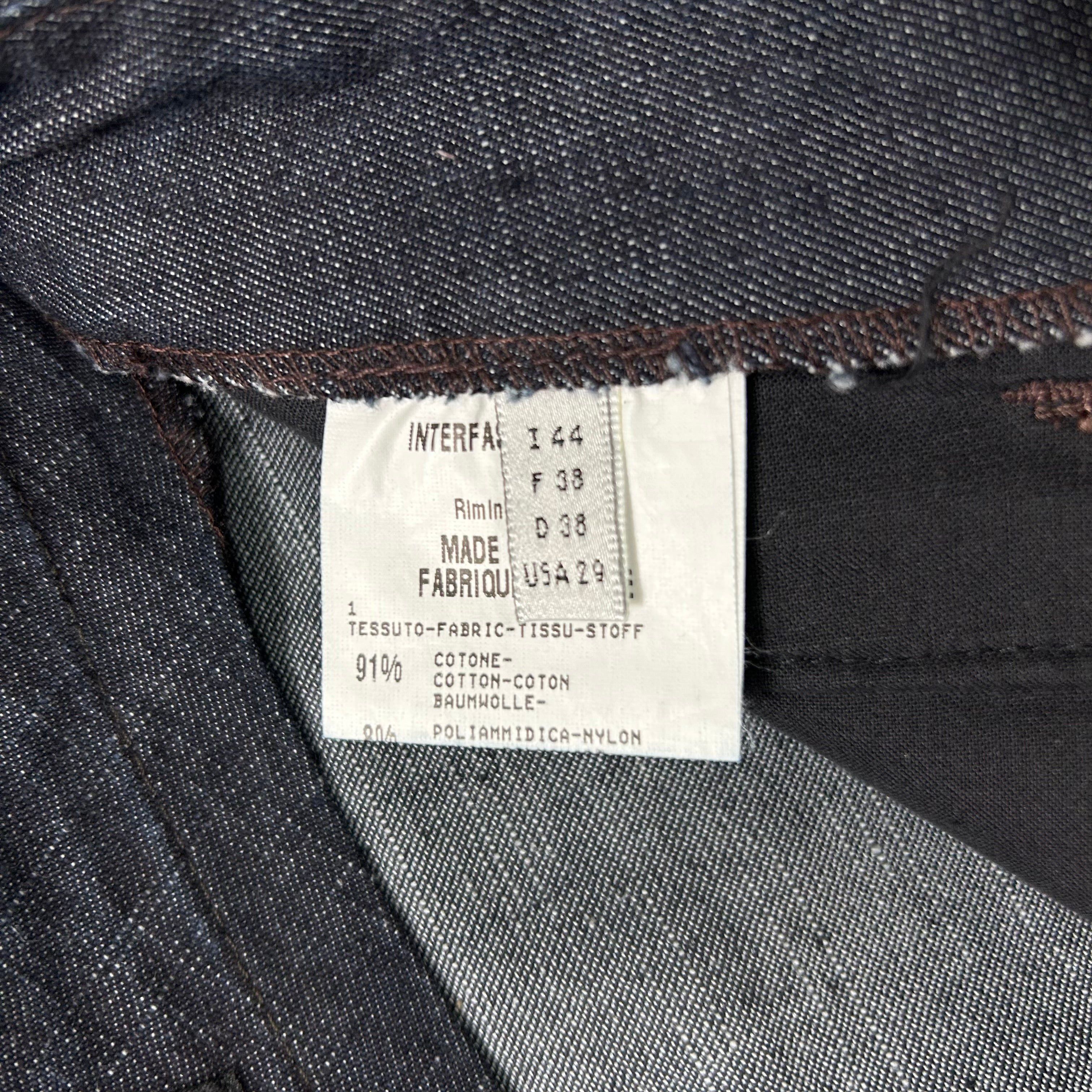 Marithe + Francois Girbaud Marithé + François Girbaud Dark Blue Straight Leg Jeans Size US 32 / EU 48 - 6 Thumbnail