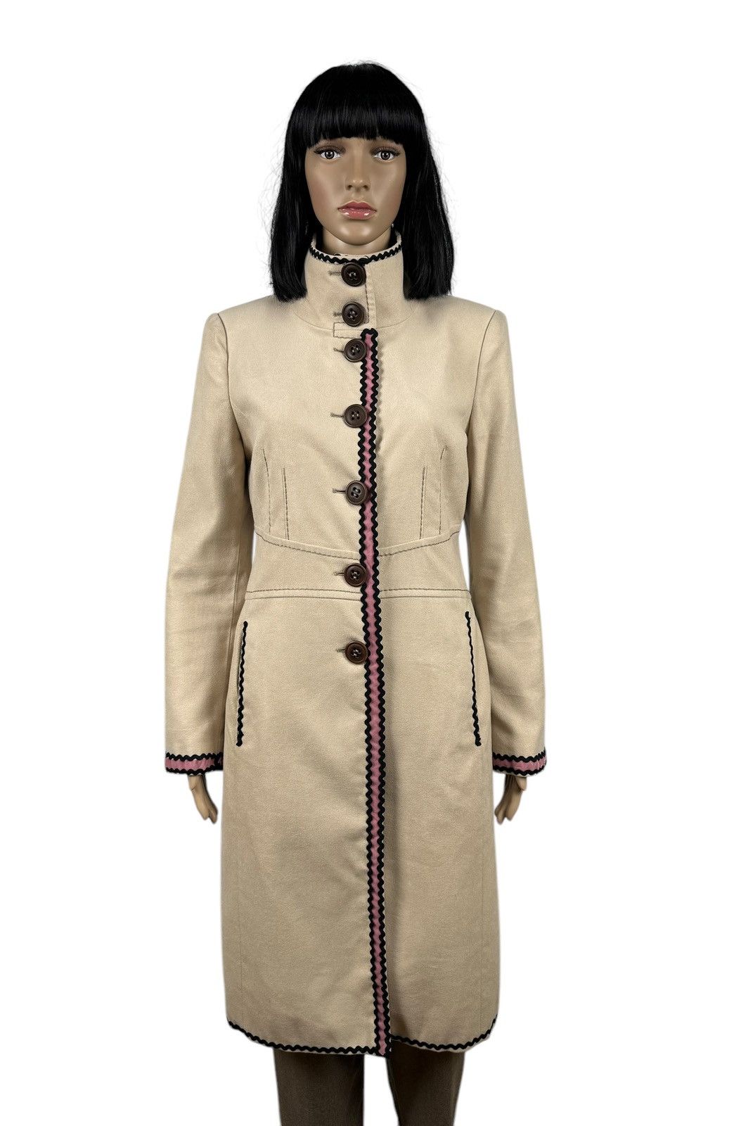 Designer × Max Mara PennyBlack Max Mara Line Long Coat Viscose-Cotton US6 Size S / US 4 / IT 40 - 1 Thumbnail