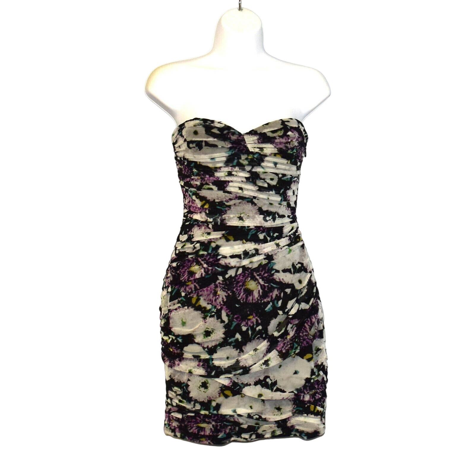 Bcbgmaxazria NEW BCBG MAXAZRIA Winnie Strapless Floral Cocktail Dress 2 Size XS / US 0-2 / IT 36-38 - 2 Thumbnail
