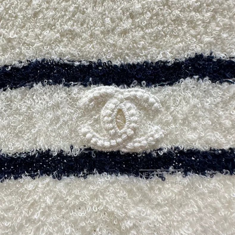 Chanel Chanel 23C striped Logo backless short-sleeved dress Size XXS / US 00 / IT 34 - 6 Thumbnail