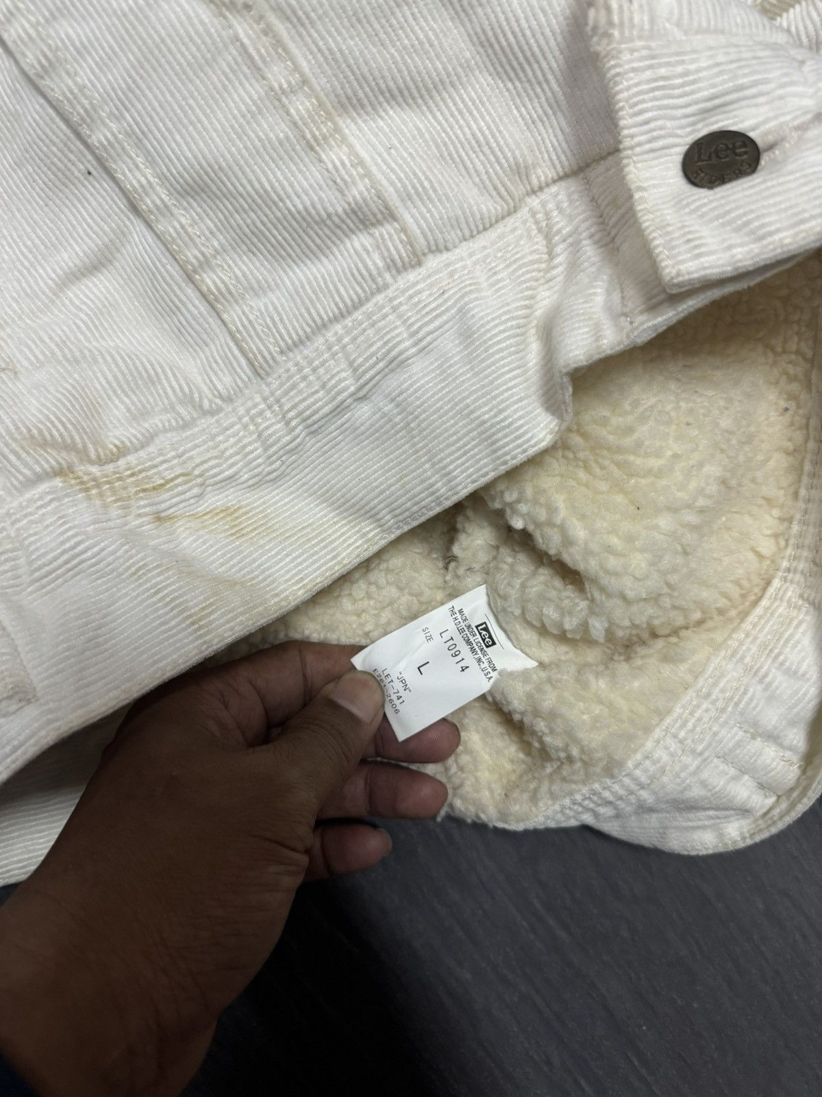 Lee × Vintage VINTAGE LEE STORM RIDERS SHERPA CORDUROY JACKET Size L / US 10 / IT 46 - 3 Thumbnail