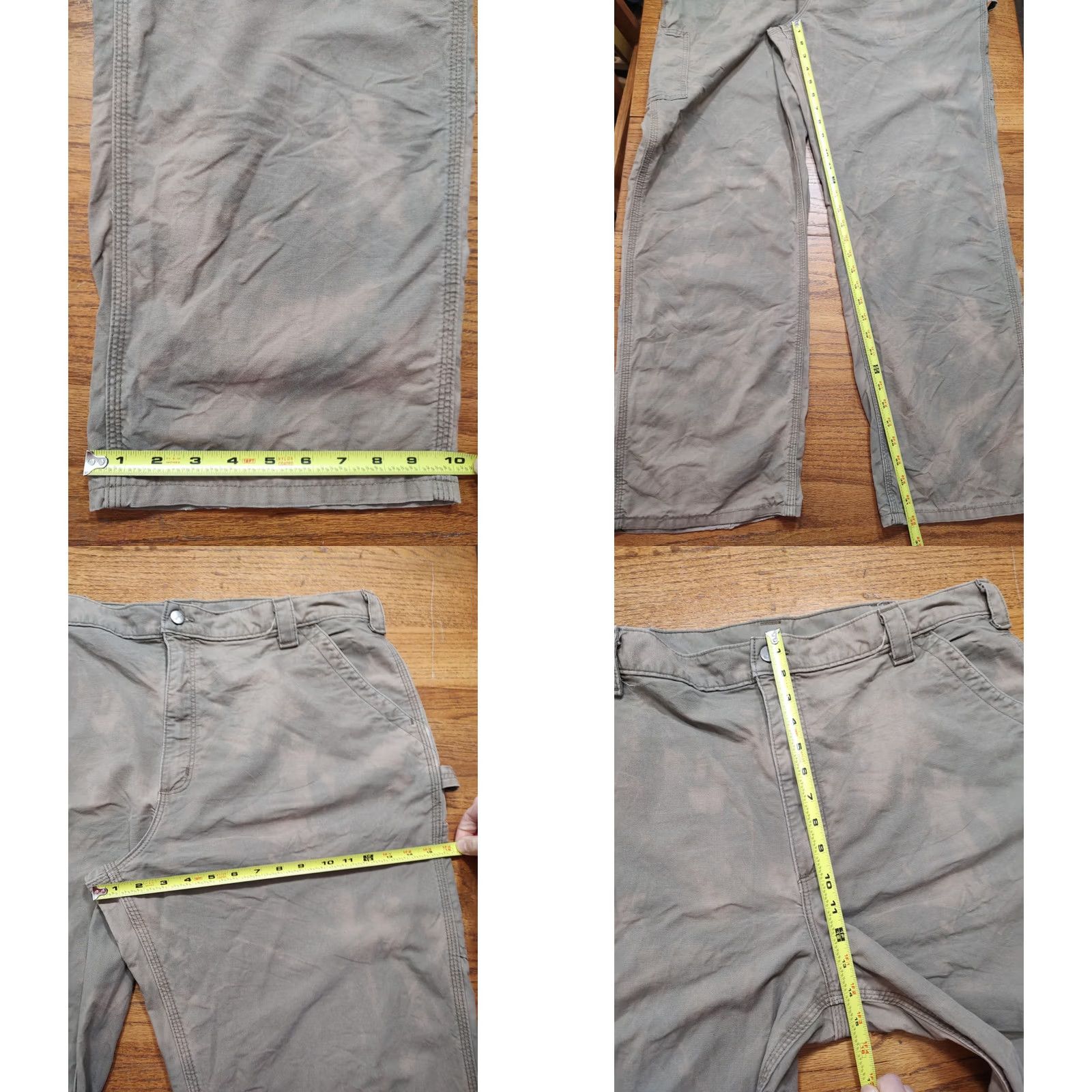Carhartt Carhartt Carpenter Pants Brown Acid Wash Tie Dye Canvas Mens 42x32 Grunge Workwear Size US 42 / EU 58 - 8 Thumbnail