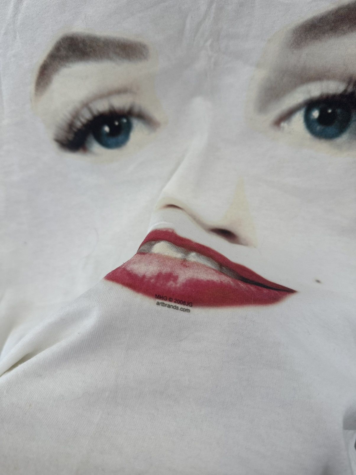 Vintage Vintage Y2k 2008 Marilyn Monroe Portrait Face T-Shirt Size US S / EU 44-46 / 1 - 10 Thumbnail