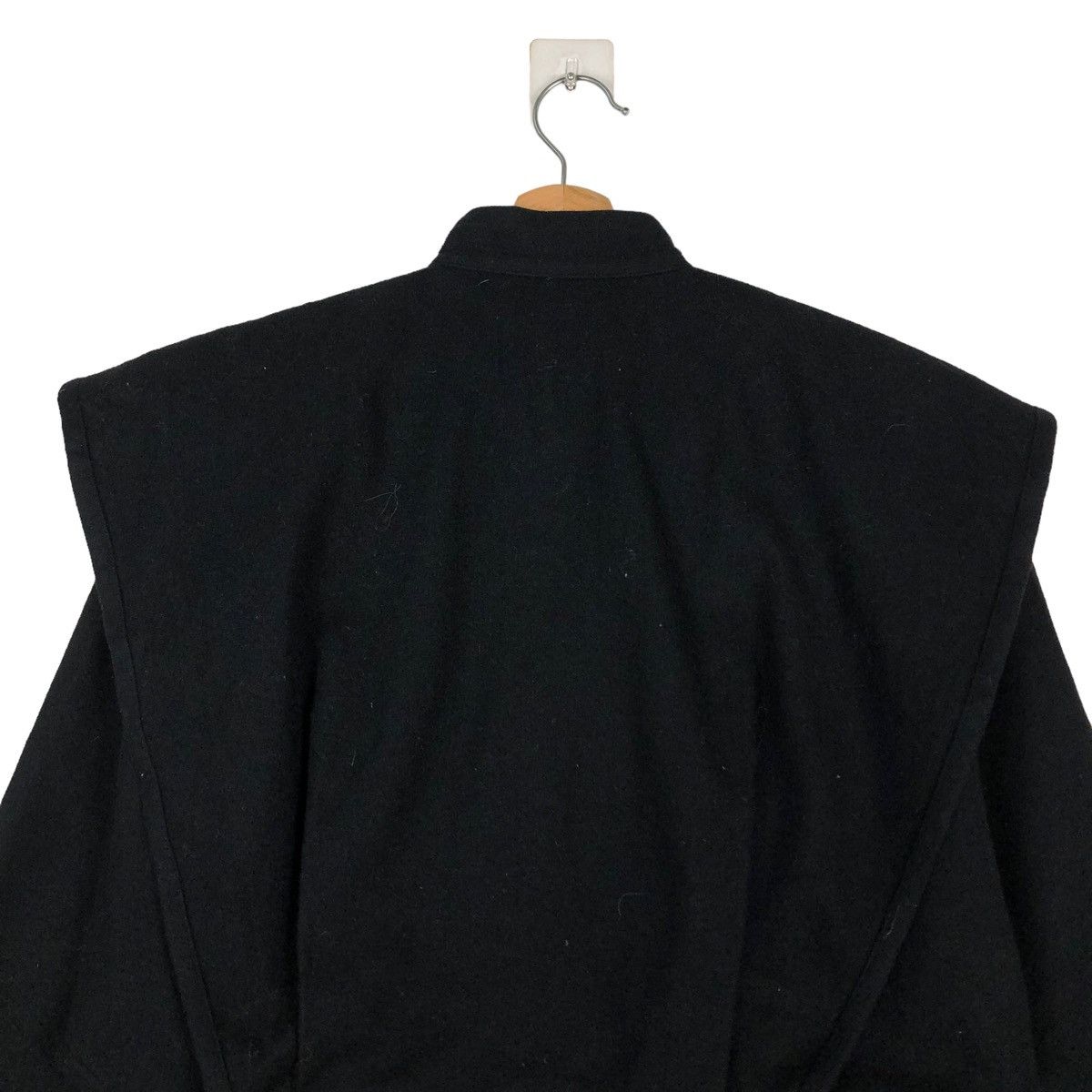 Issey Miyake 🔥Rich Black Wool Cropped Jacket Vintage 70’s Issey Miyake Size US M / EU 48-50 / 2 - 9 Thumbnail