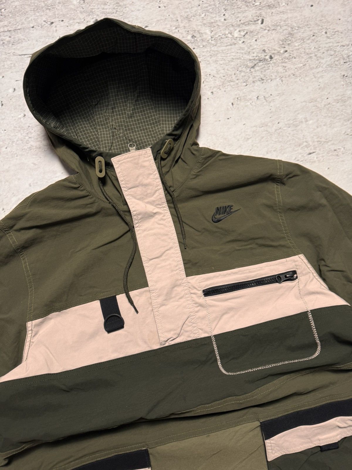 Nike × Nike ACG NIKE VINTAGE CENTER LOGO OVERSIZE NYLON 1/3 ZIP LIGHT JACKET Size US M / EU 48-50 / 2 - 3 Thumbnail