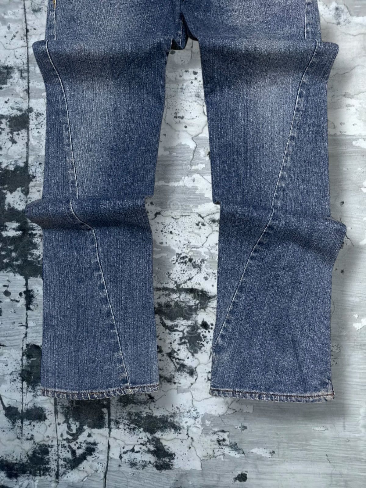Vintage 1990s Japan Designer RageBlue Double Zip Blue Denim