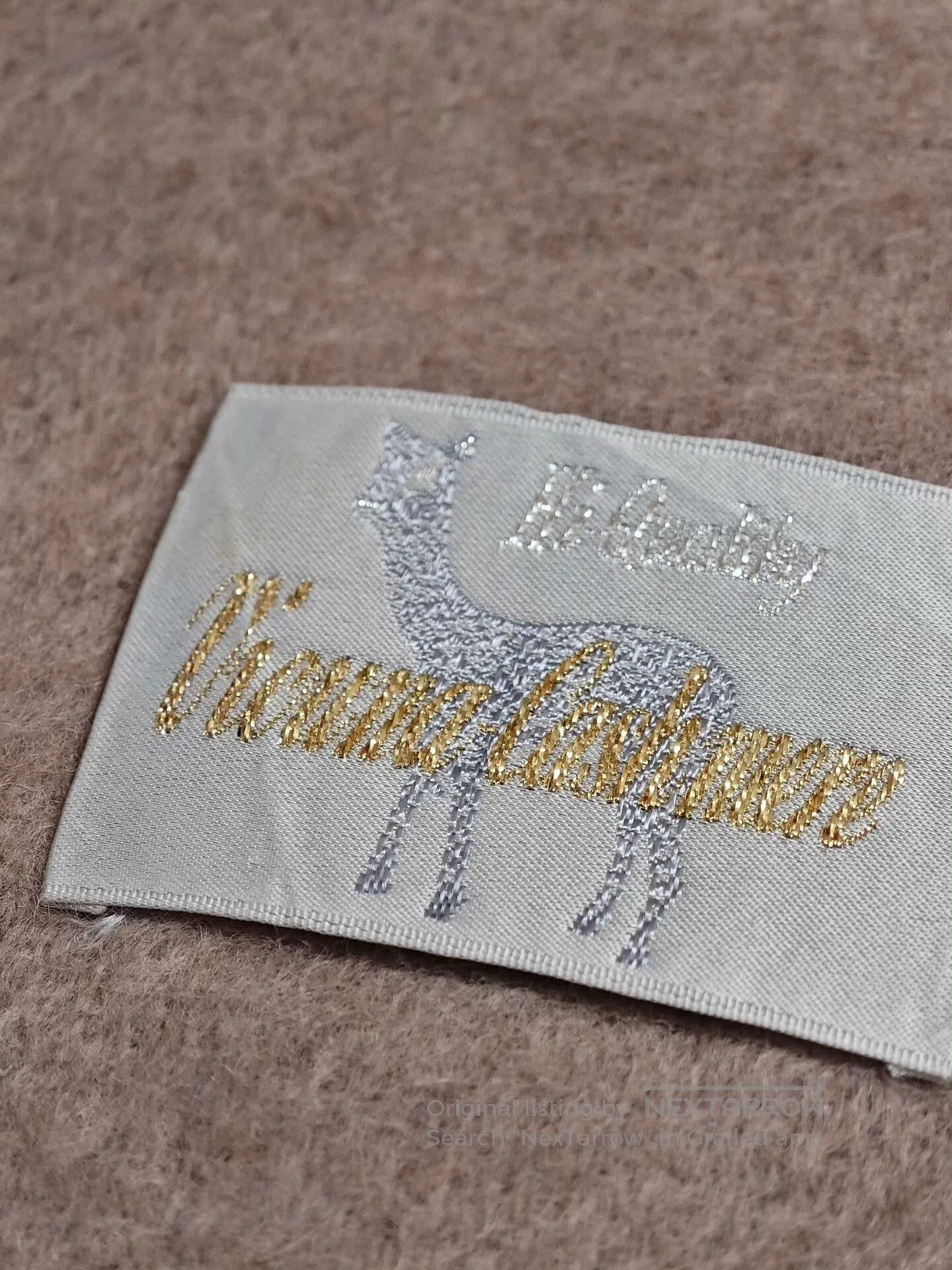 Japanese Brand Vicuna Cashmere Blend Scarf. Size ONE SIZE - 4 Thumbnail