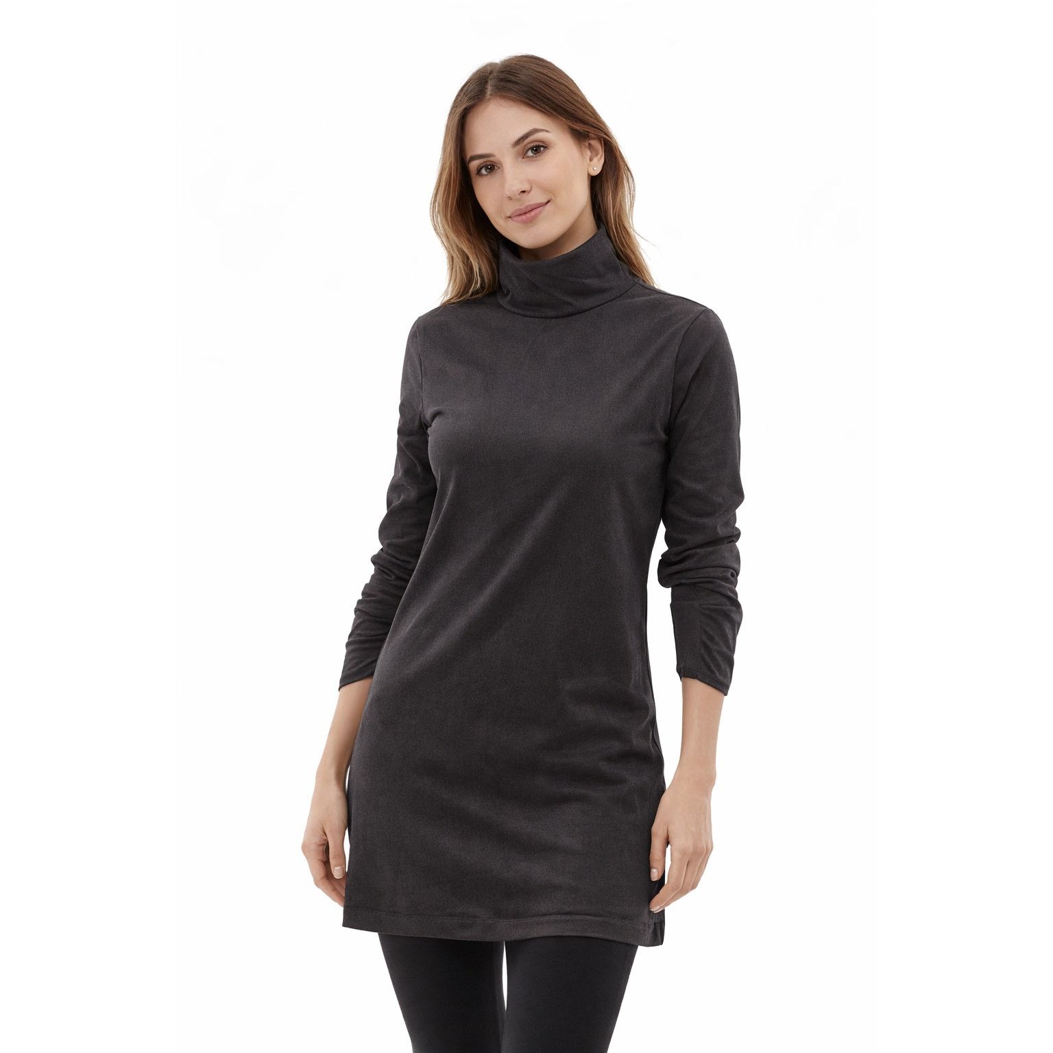 Georges Marciano Chic Marciano Black Long Sleeve Turtleneck Top - XS Size XS / US 0-2 / IT 36-38 - 1 Thumbnail