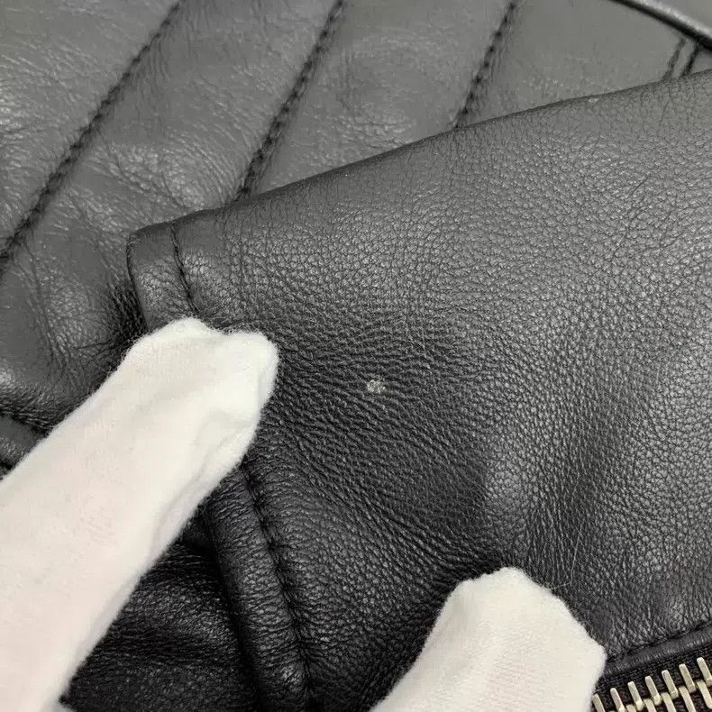 Givenchy Givenchy Black Lamb Leather Patch Hooded Drawstring Zip Fr Size US M / EU 48-50 / 2 - 8 Thumbnail